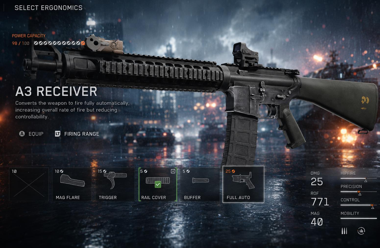 バトルフィールド3 How to build M16 from Black Hawk Down in Modern Warfare 3?