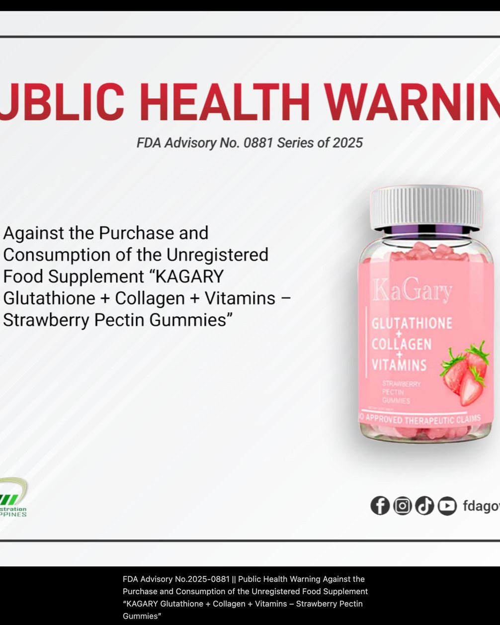 FDA Advisory No. 2018-074 Public Health Warning Against the Purchase and Use of the Verified Counterfeit Drug Product Buclizine HCl + Multivitamins + Mineral (Propan with Iron) Capsule