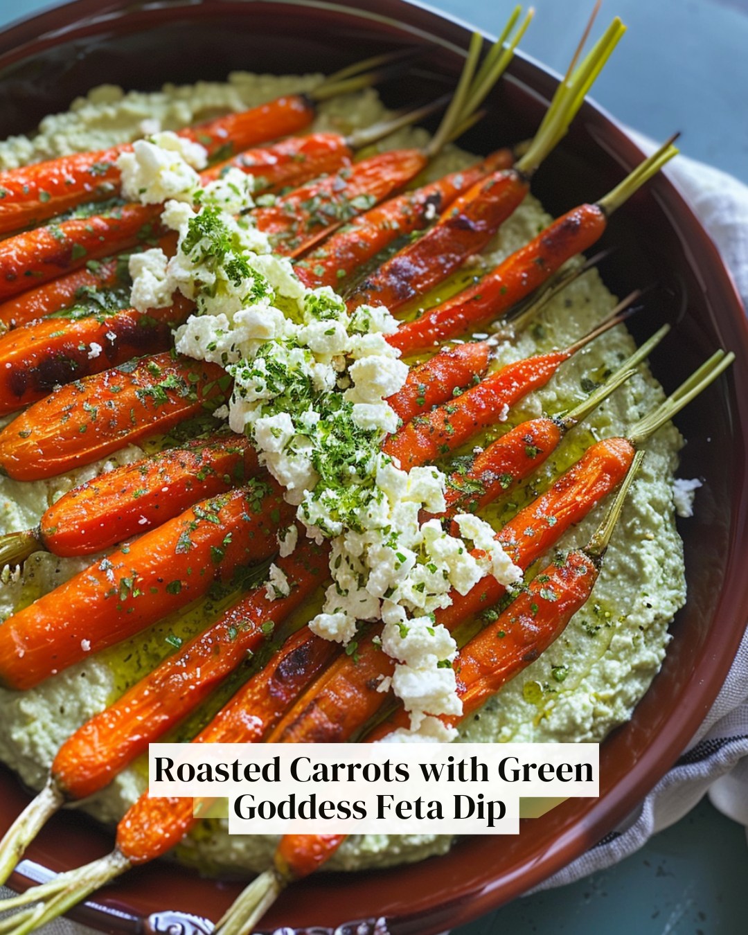 roasted carrots green goddess dressing Vegan dinner with and Miso carrots