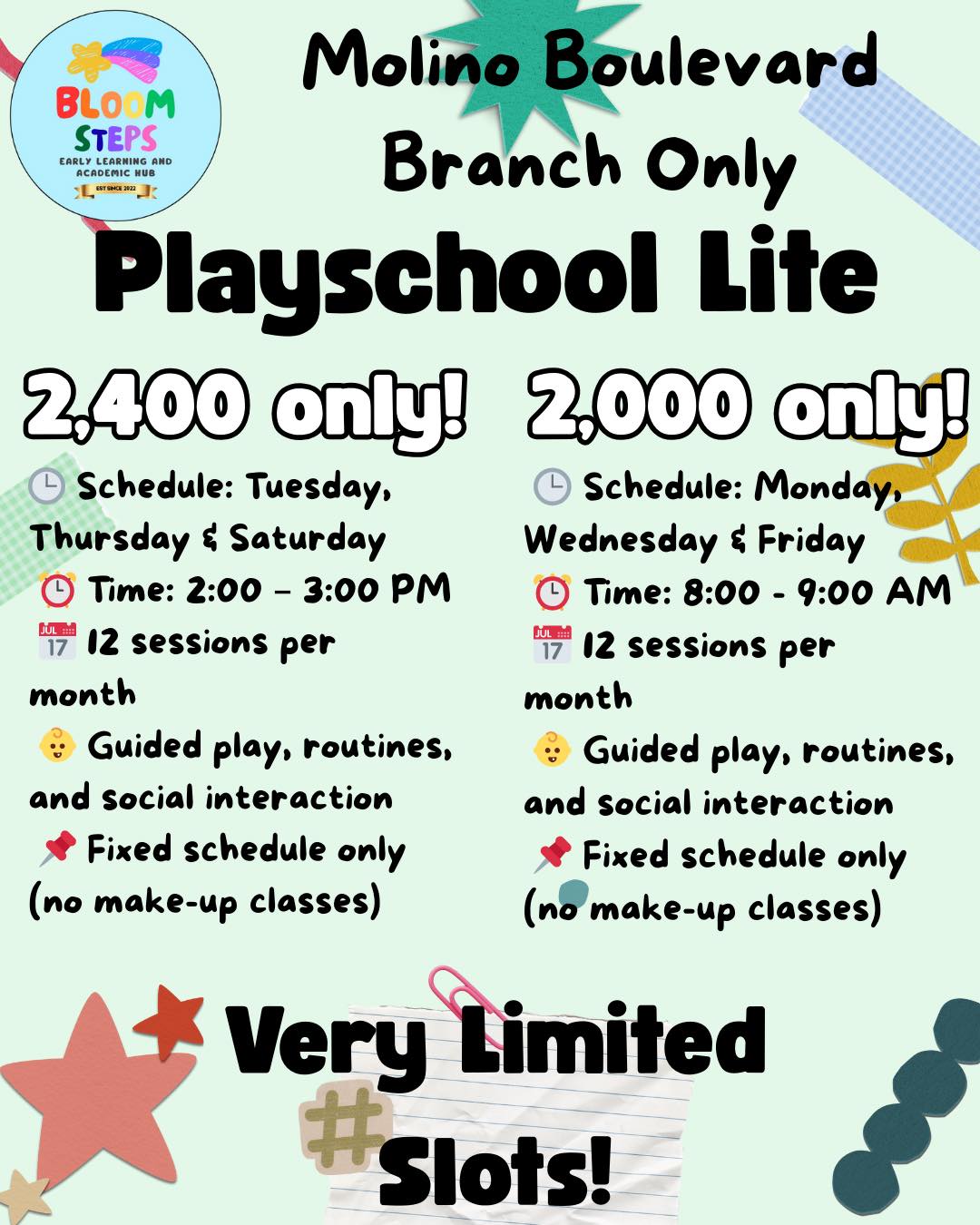 BloomSteps Early Learning and Academic Hub - Molino Road | Bacoor