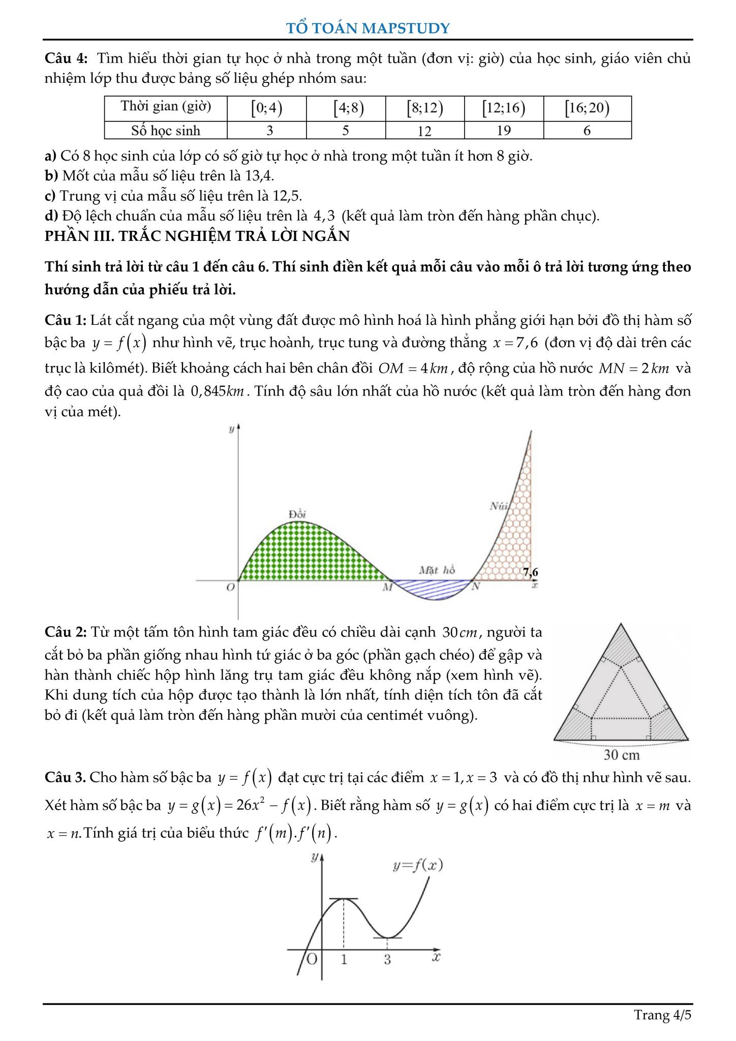 Tổ... - Tổ Toán Mapstudy - Chuyên luyện thi Toán 10,11,12