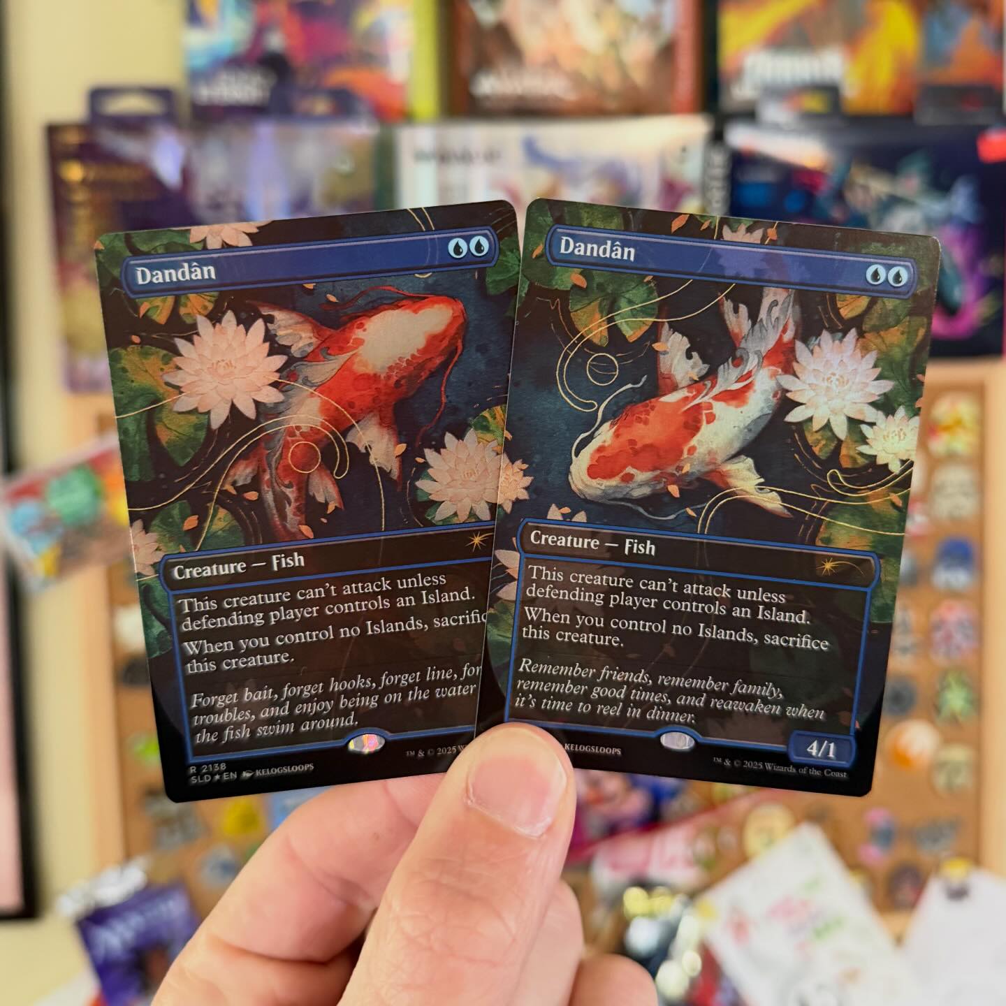 The new secret lair Dandan deck is absolutely gorgeous! And