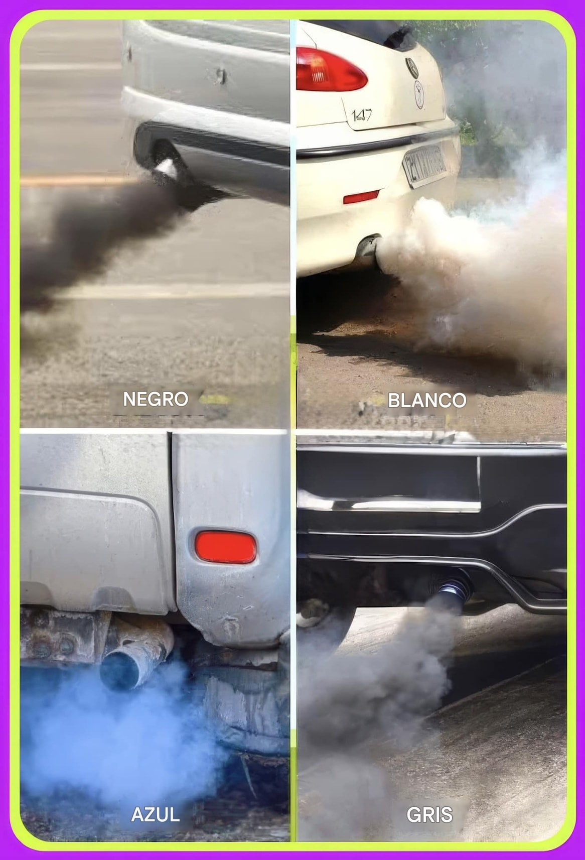 Mecanica - 💨 Colores del Humo del Escape: Lo que Revelan del Motor El ...