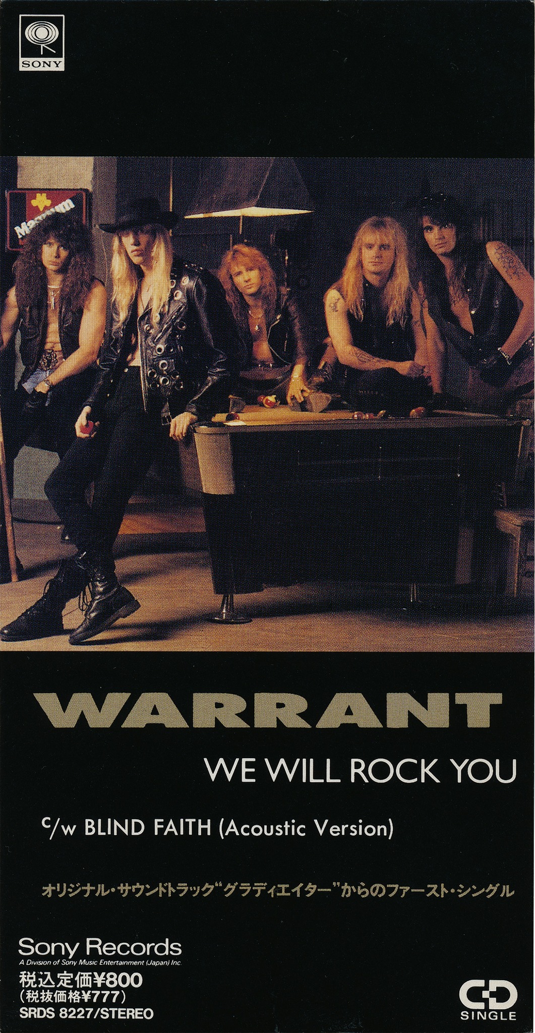 Will WARRANT 8cm8センチシングルCD Rock You .We