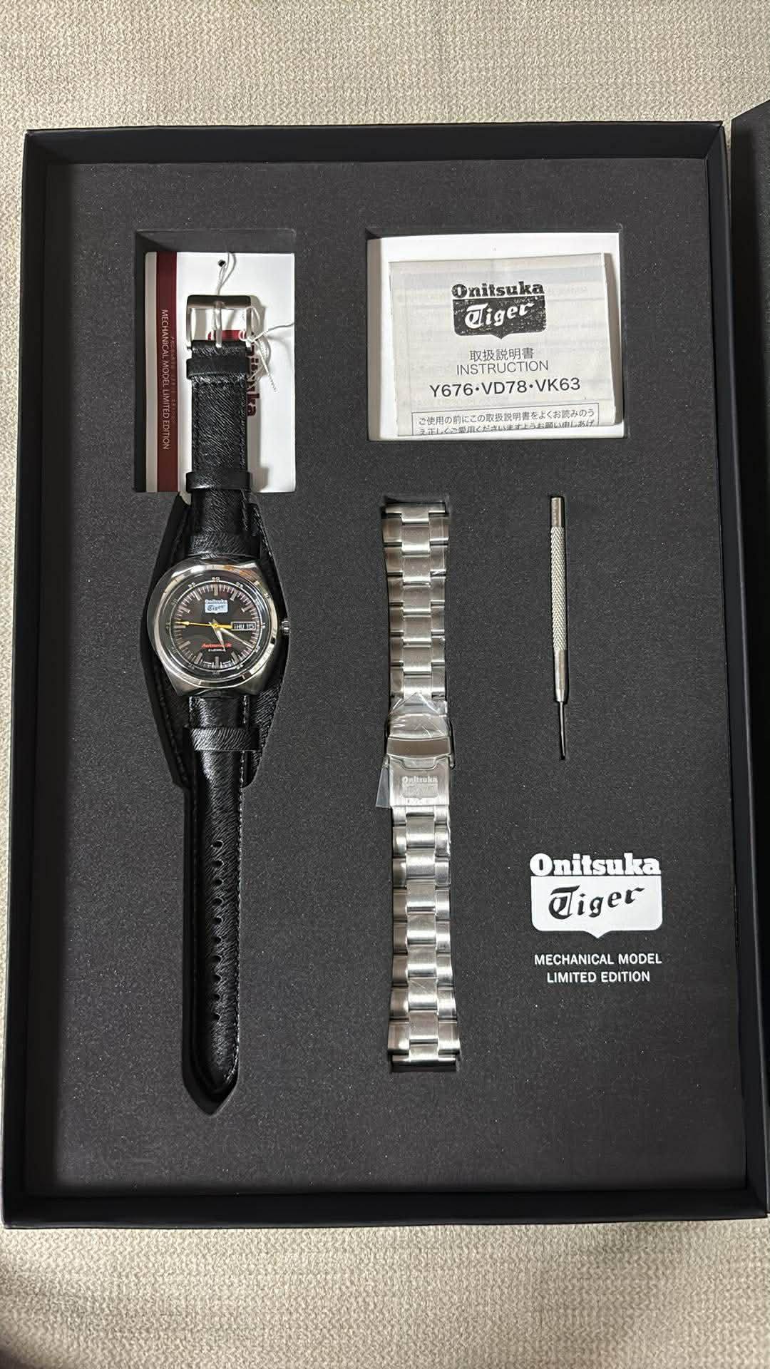 Onitsuka Tiger 🐅 Automatic Watch (Y676 Seiko Movement) 42mm. JDM