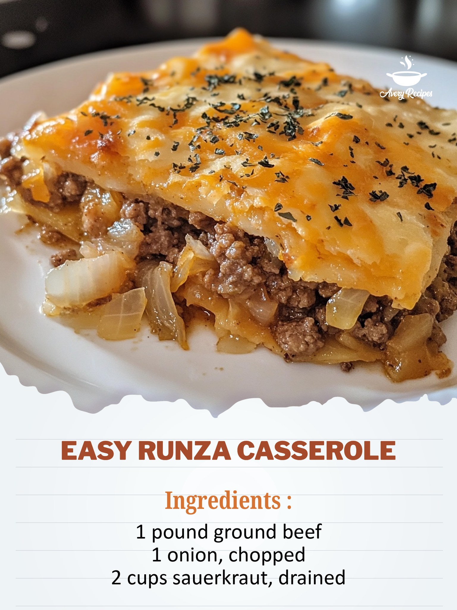Avery - Easy Runza Casserole Hearty Runza Casserole with Savory Beef ...