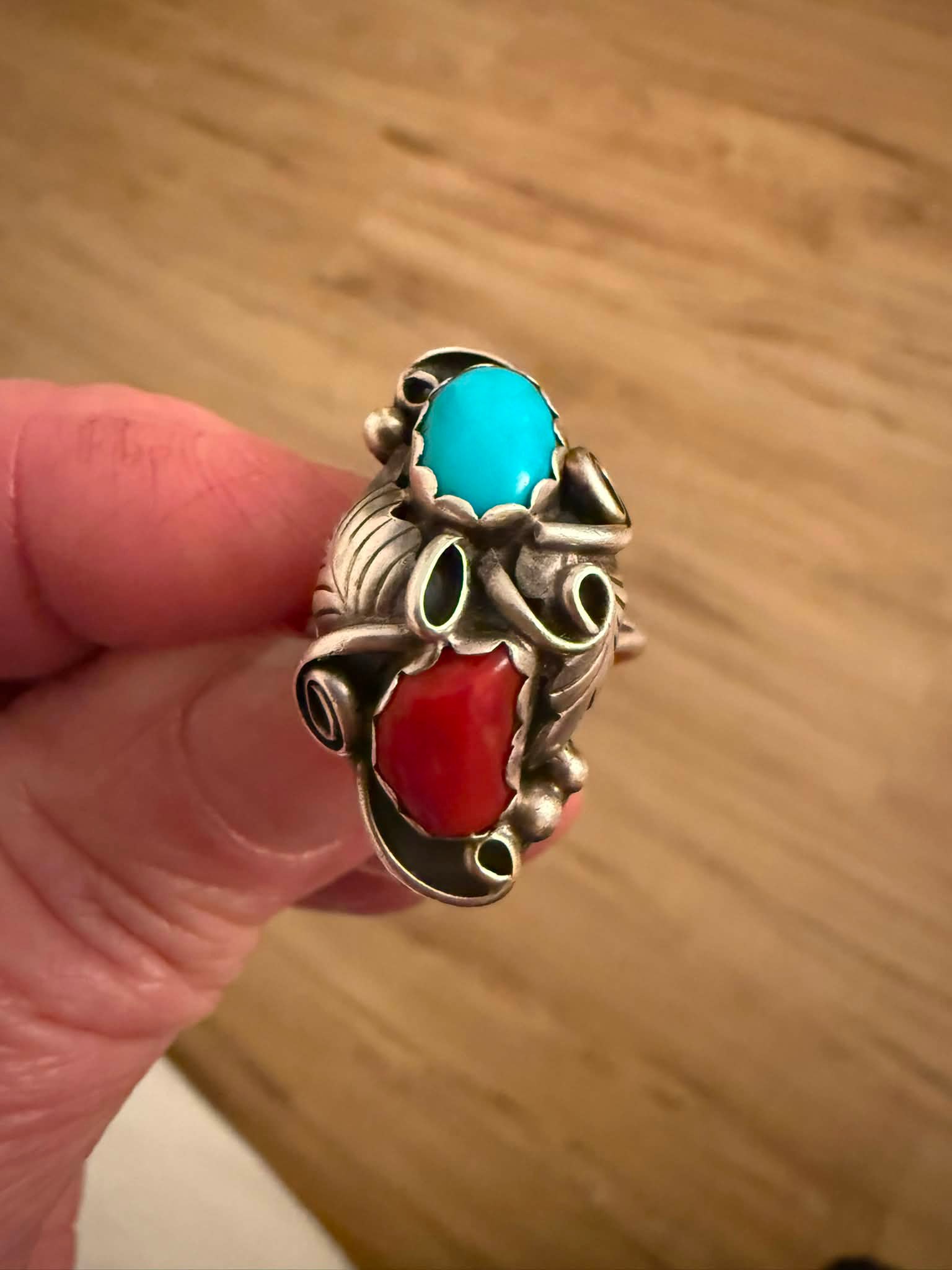 あ*あ様 NAVAJO OJ 刻印 SILVER925 Wide Stamp B あ*あ様 NAVAJO OJ