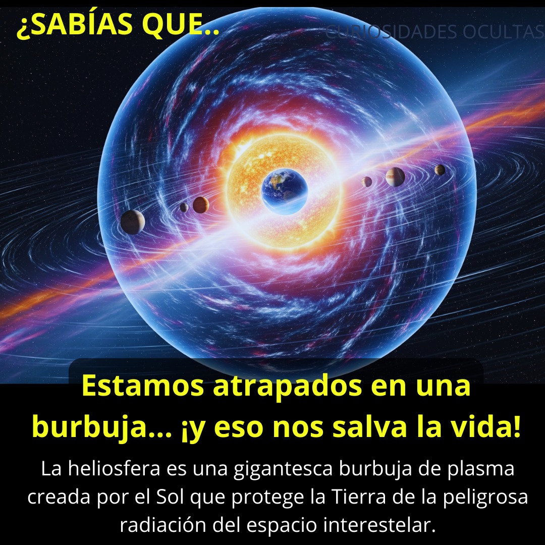 Curiosidades - La heliosfera es una burbuja gigante de partículas ...