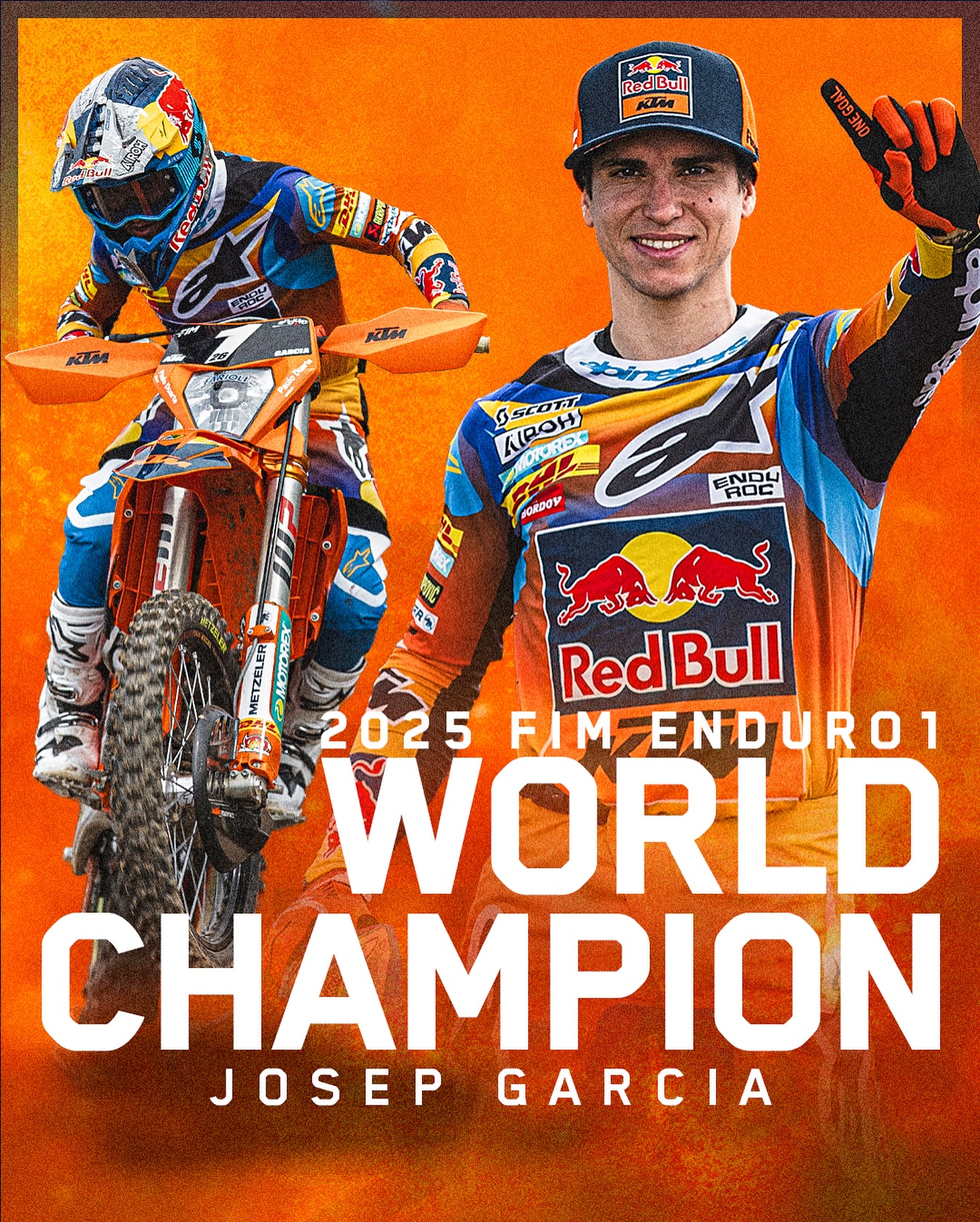 Josep Garcia - 2025 Enduro1 World Champion! 🔥🥇 The Spaniard and