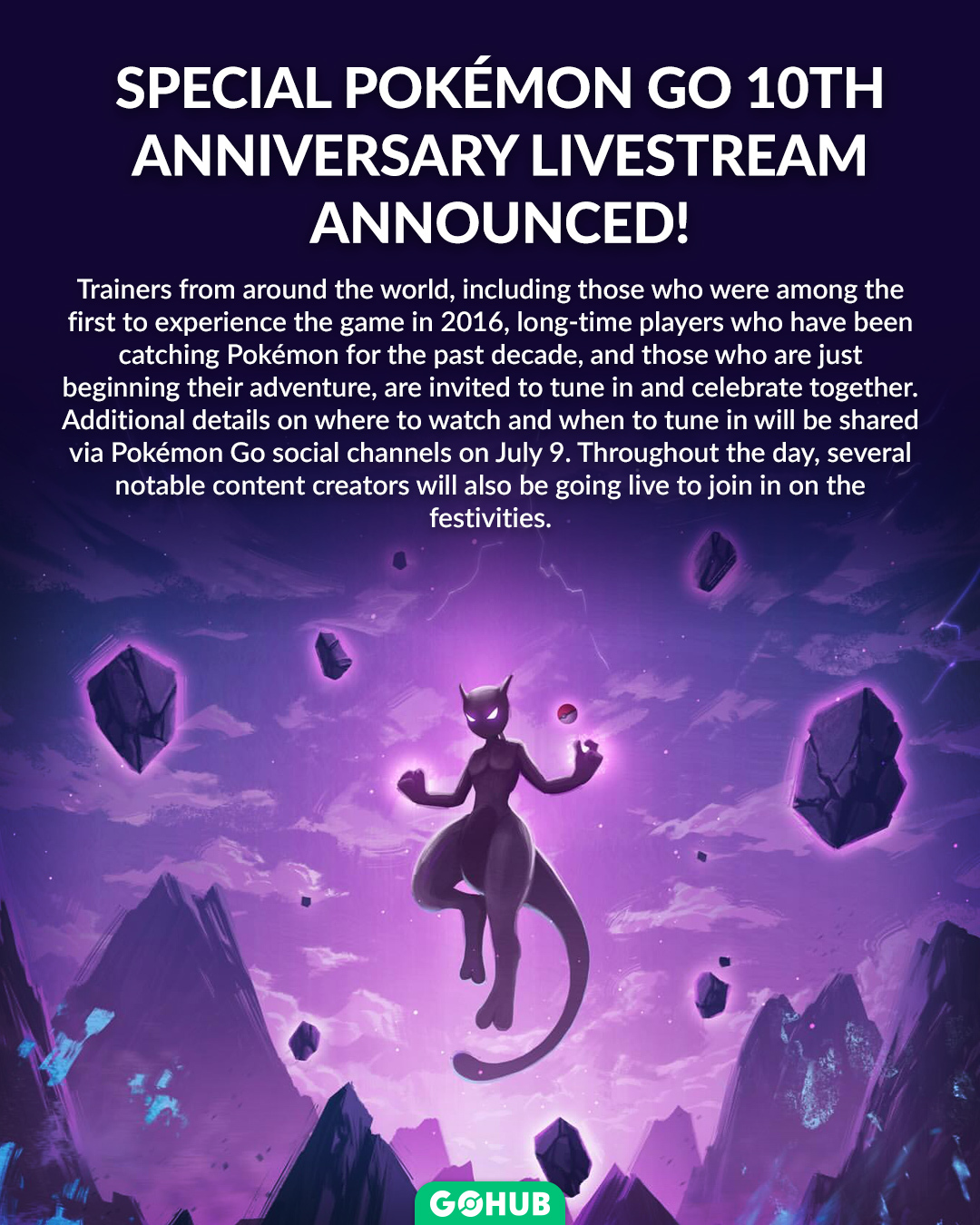 Pokemon Go 10th anniversary event with special bonuses