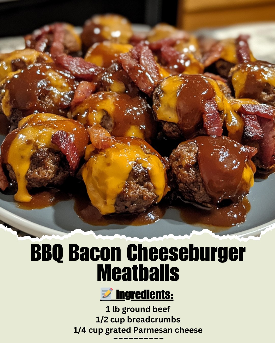 Crenn Recipes | 🍔 BBQ Bacon Cheeseburger Meatballs - flavor explosion ...