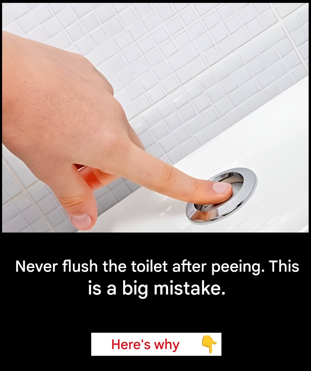 Grandma's recipe book | Why is it so important not to flush the toilet ...