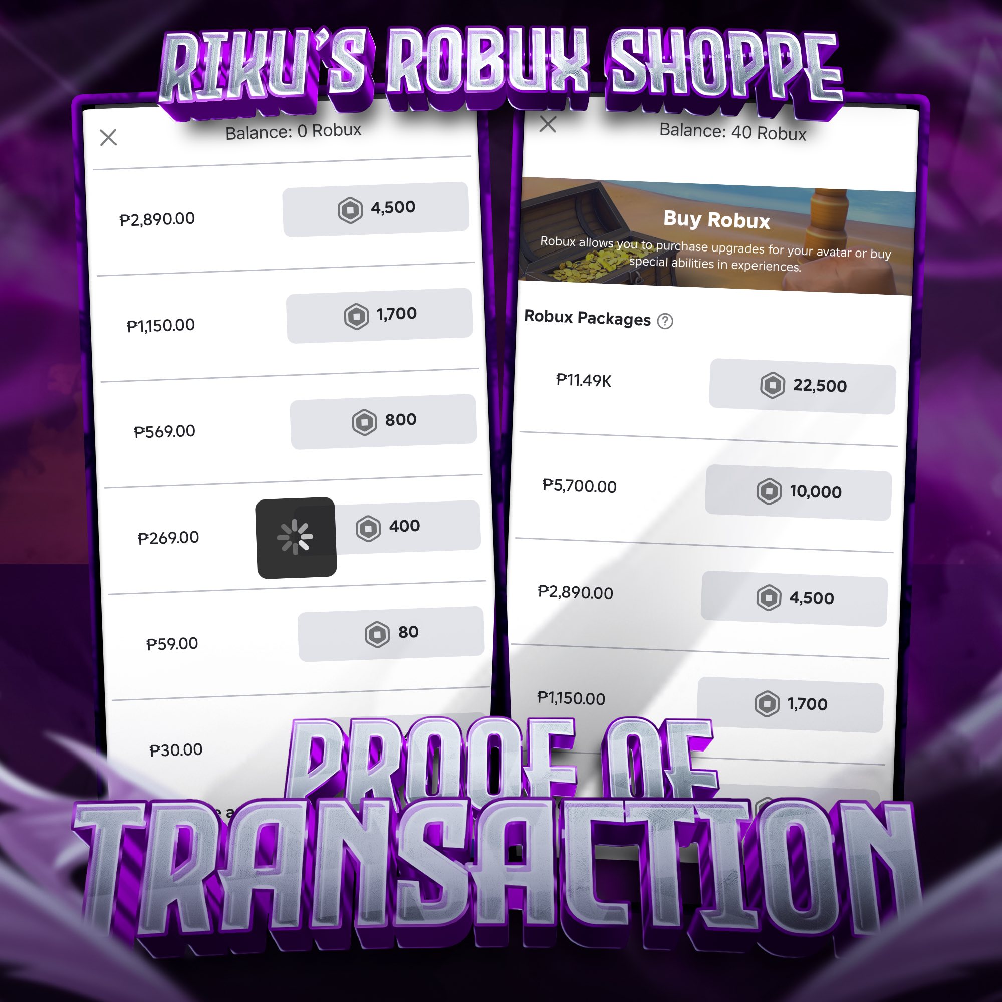 Riku’s Robux Shoppe
