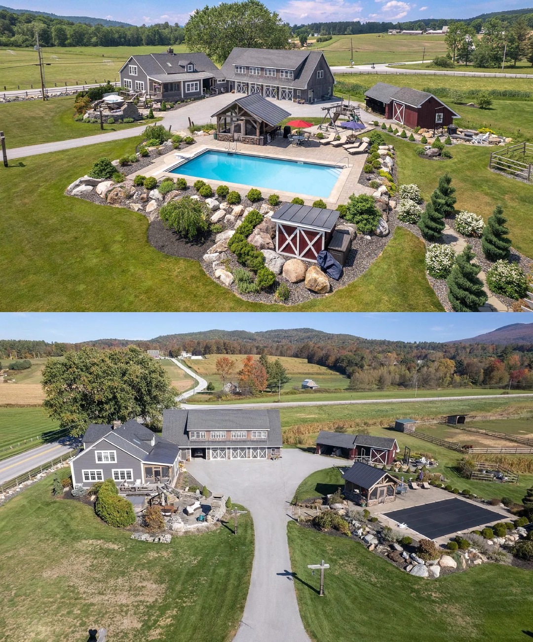 Old - Check out the pool bar! C. 1850 Farmhouse on 28 acres in Vermont ...