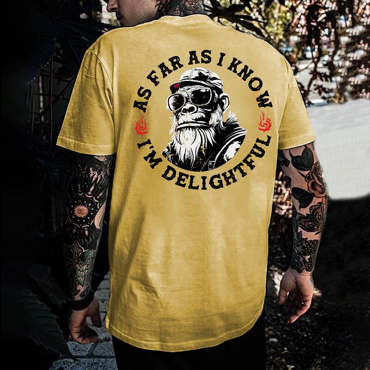 Monkeysober 'I may be wrong' t-shirt design