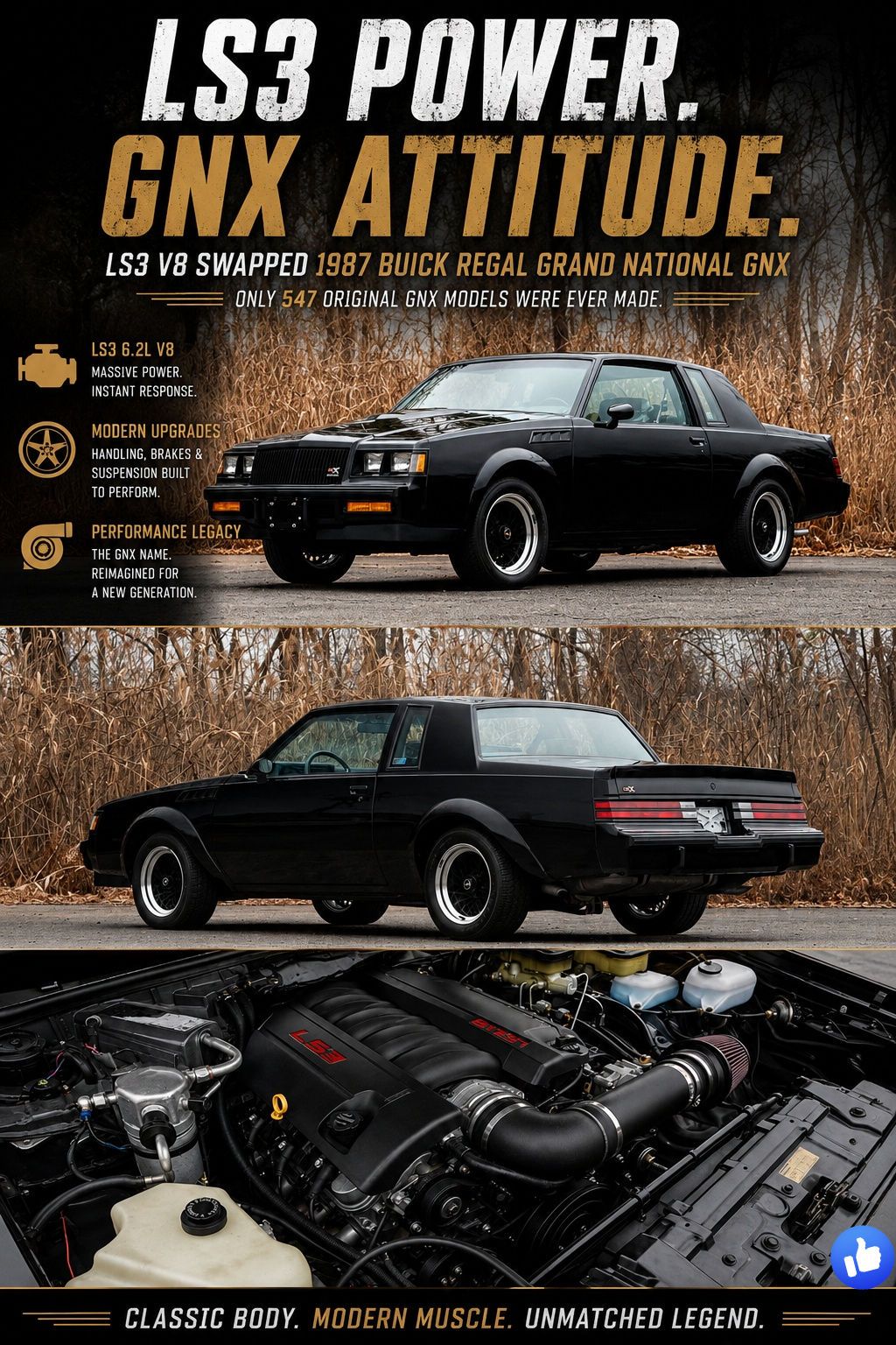2026 Buick Grand National GN❌ Mid-Engine 1,076HP Twin-Turbo LT7 V8