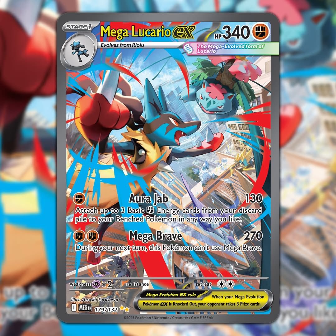 Get ready for the English versions of Mega Lucario ex, Mega