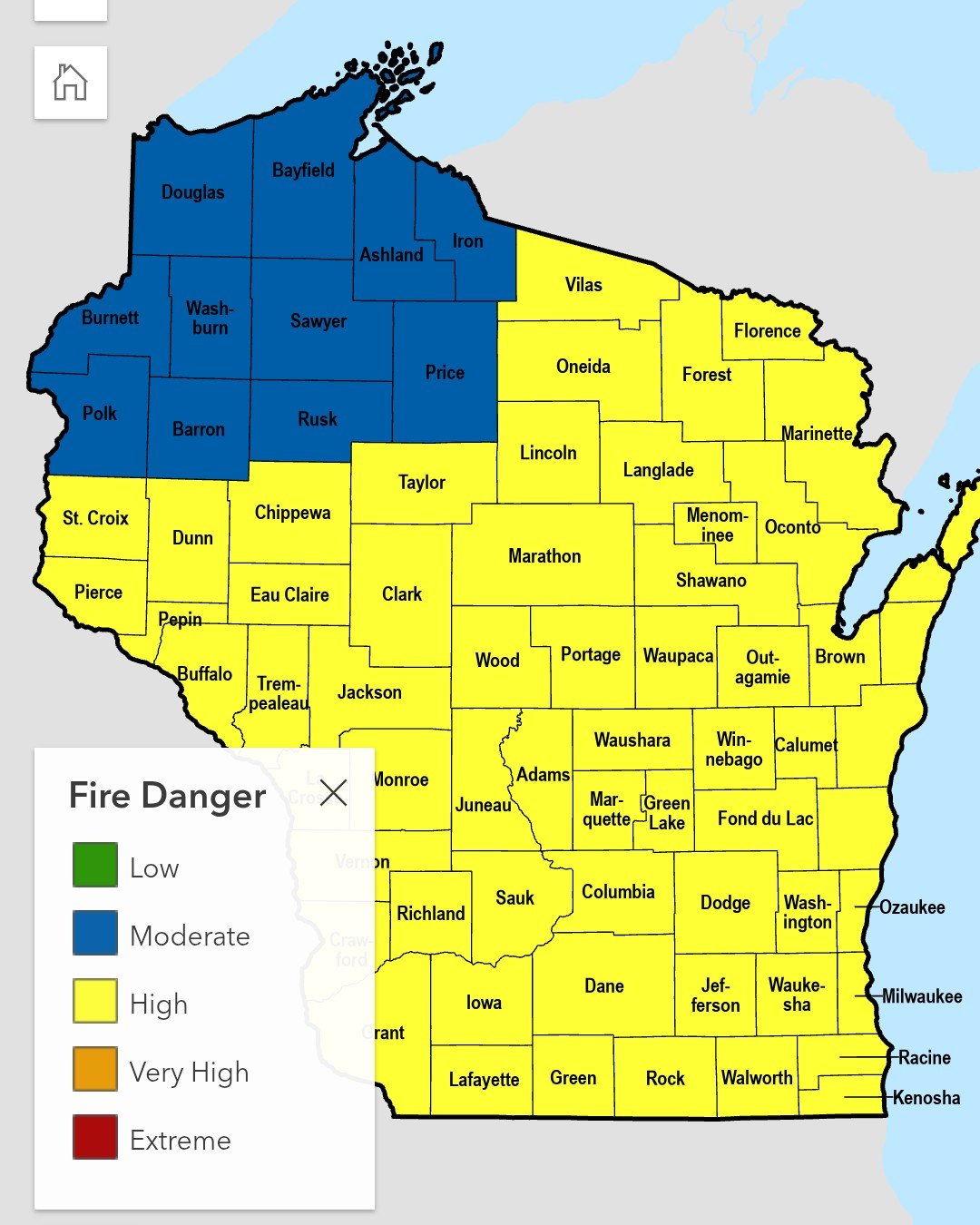 WCB - Waukesha - 11/5/2025 - statewide WisBurn map now... | Facebook