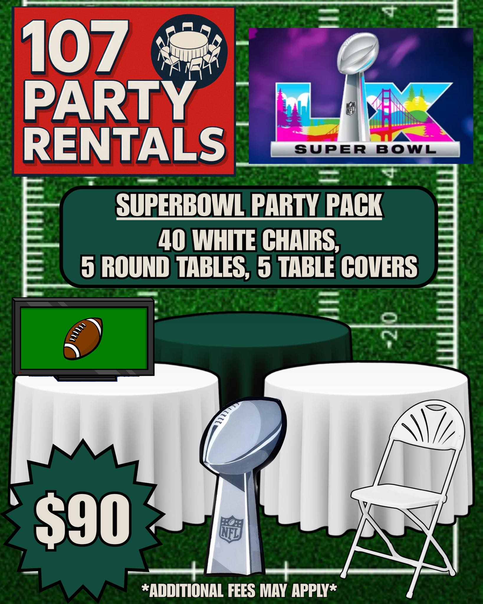 Super Bowl LX is around the corner!... - 107 Party Rentals | Facebook