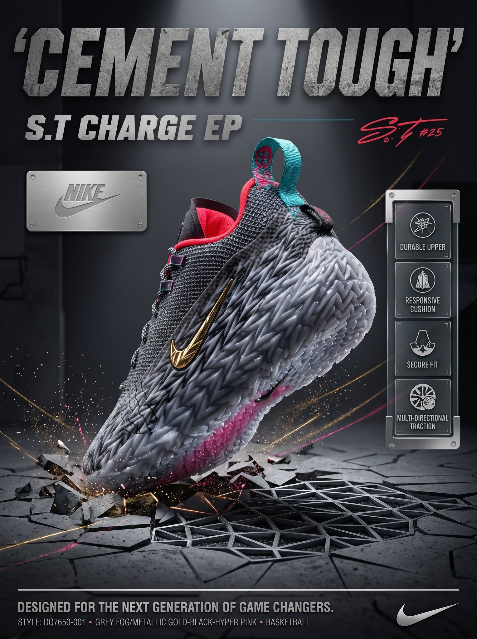 OFFICIAL LOOK at the Nike S.T. Charge in the 'Iron Grey' colorway