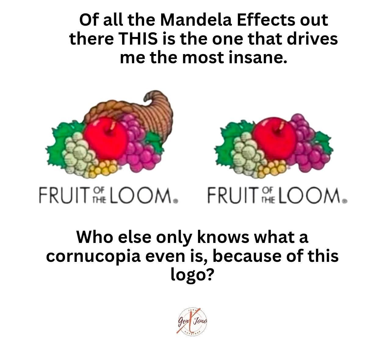 Why does Fruit of Loom deny the cornucopia? What
