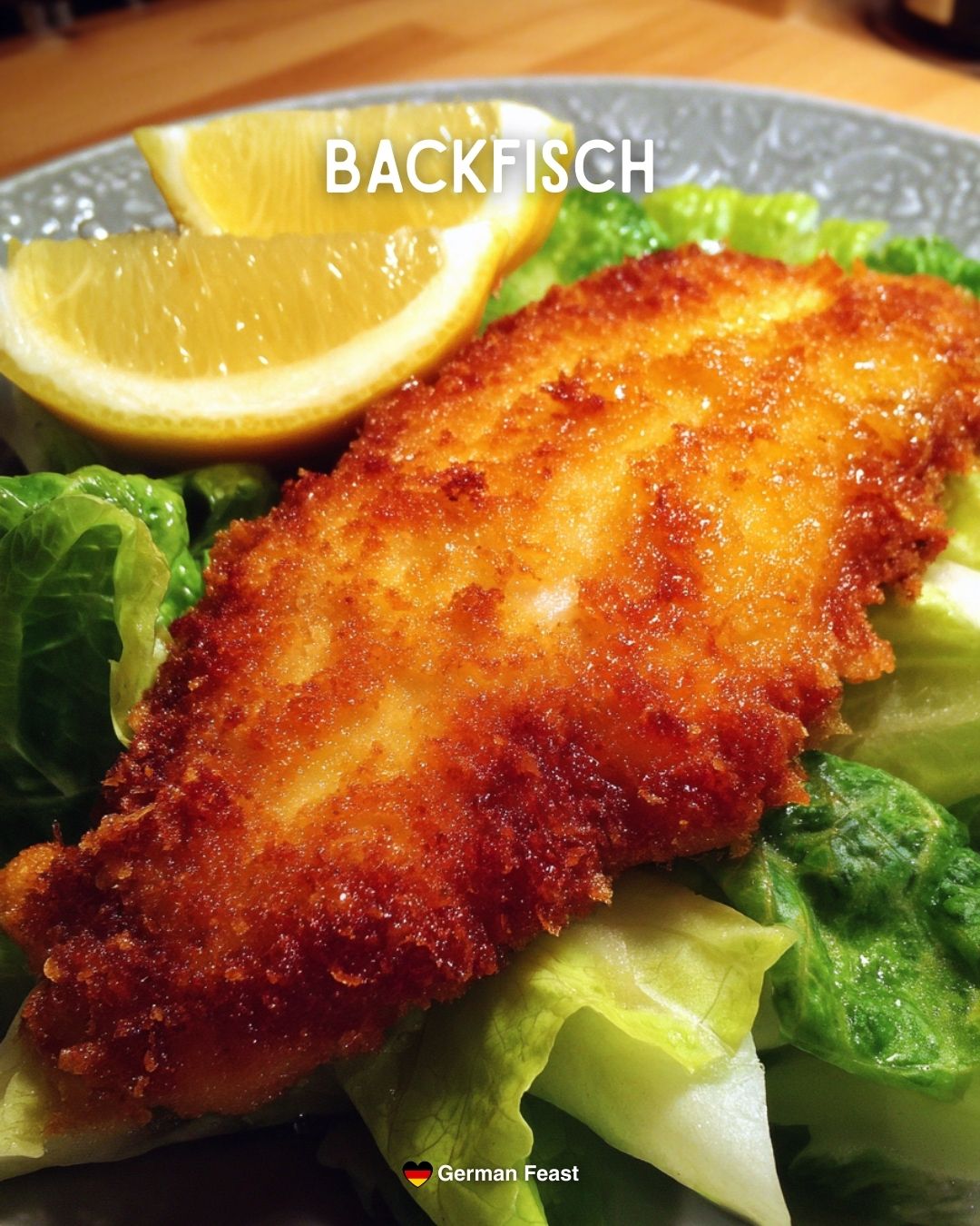 German - 🥩🇩🇪 BACKFISCH A German classic — crispy breaded fish fillet ...