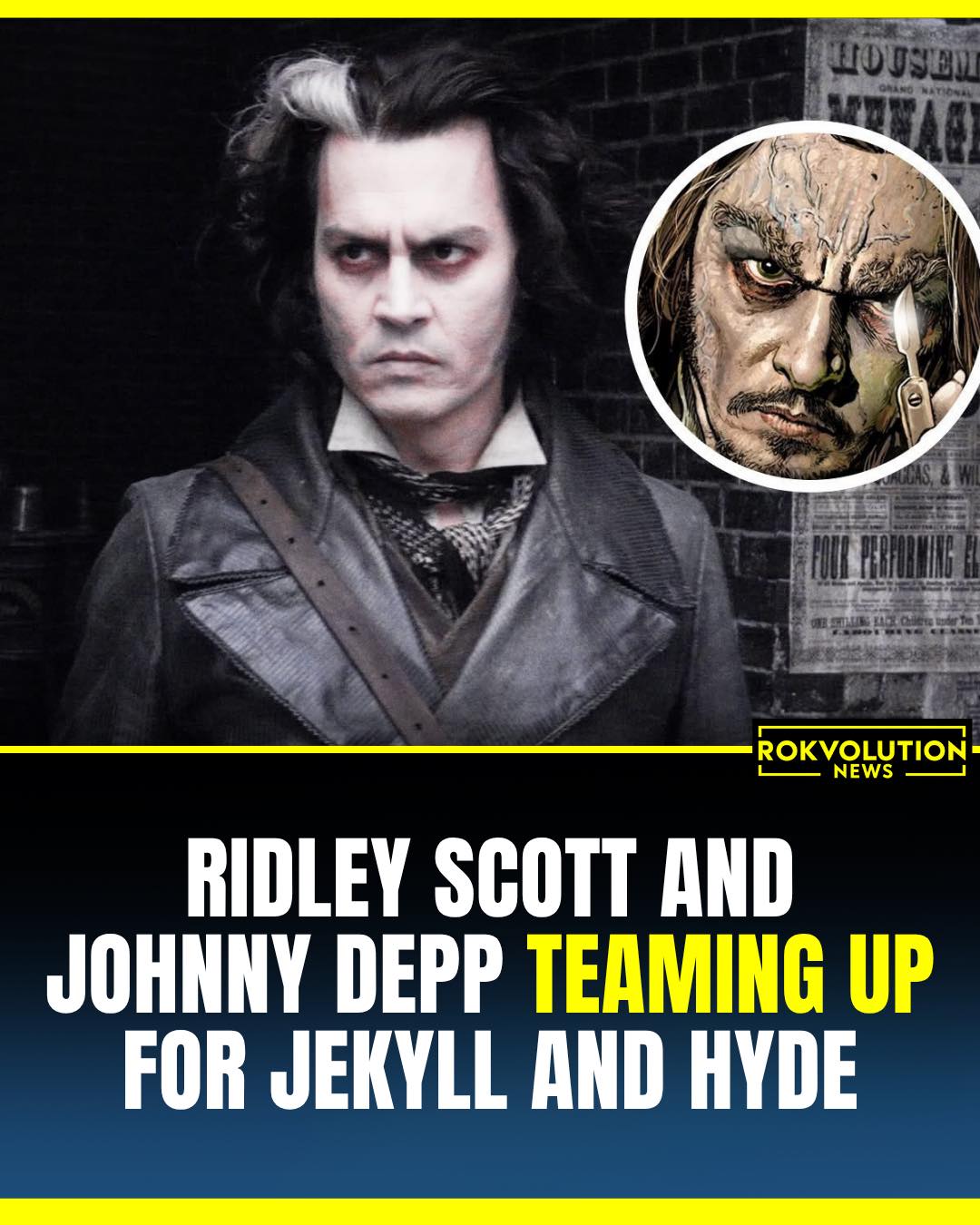 Johnny Depp is officially set to play Dr. Jekyll and Mr. Hyde in a