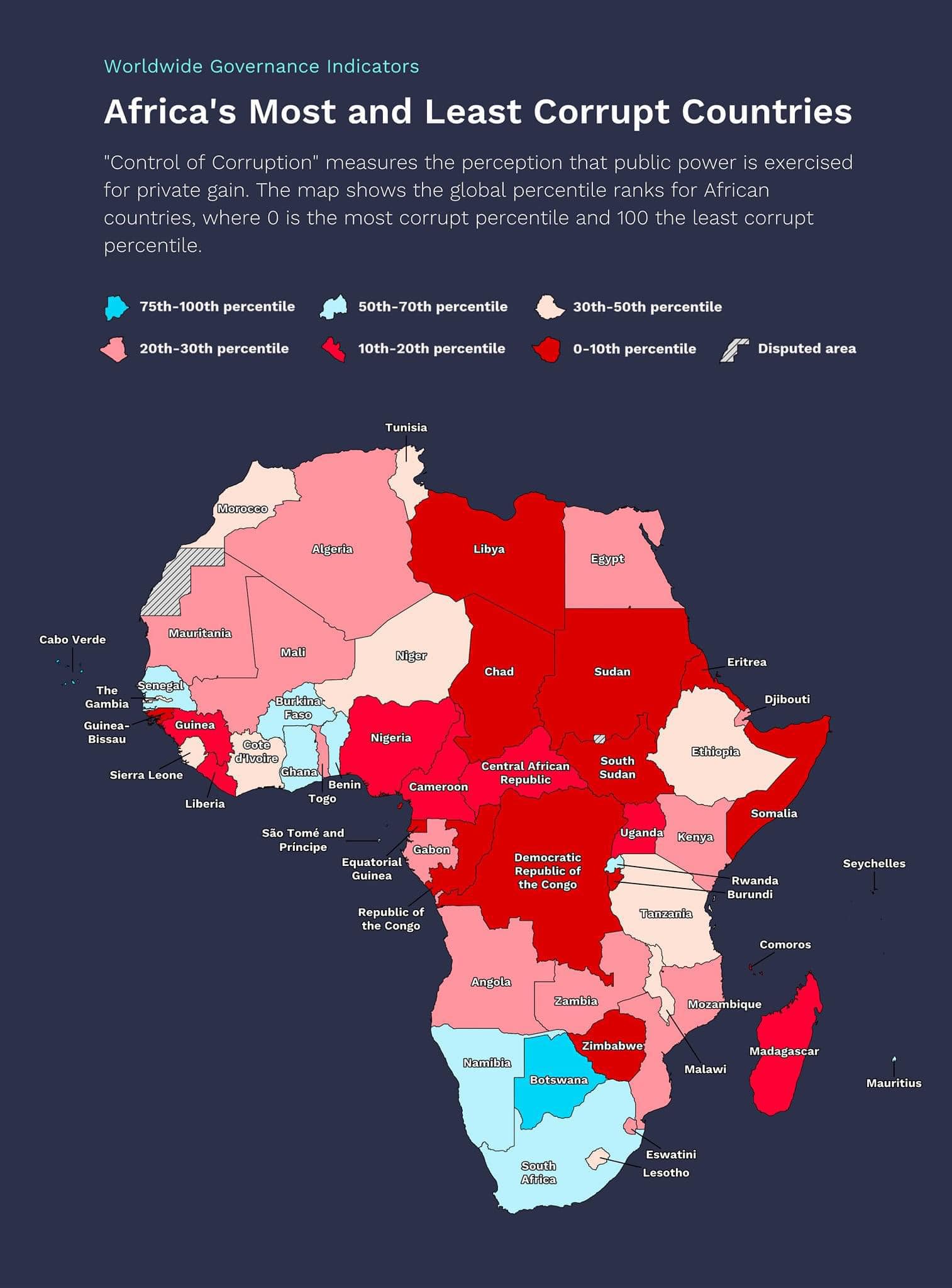 Africa's 10 least corrupt countries ranked