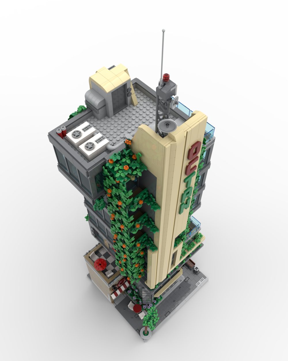 Set Mattoncini MOC Flatiron Building 4049 Pezzi - Modello Con Interni Compatibile Lego