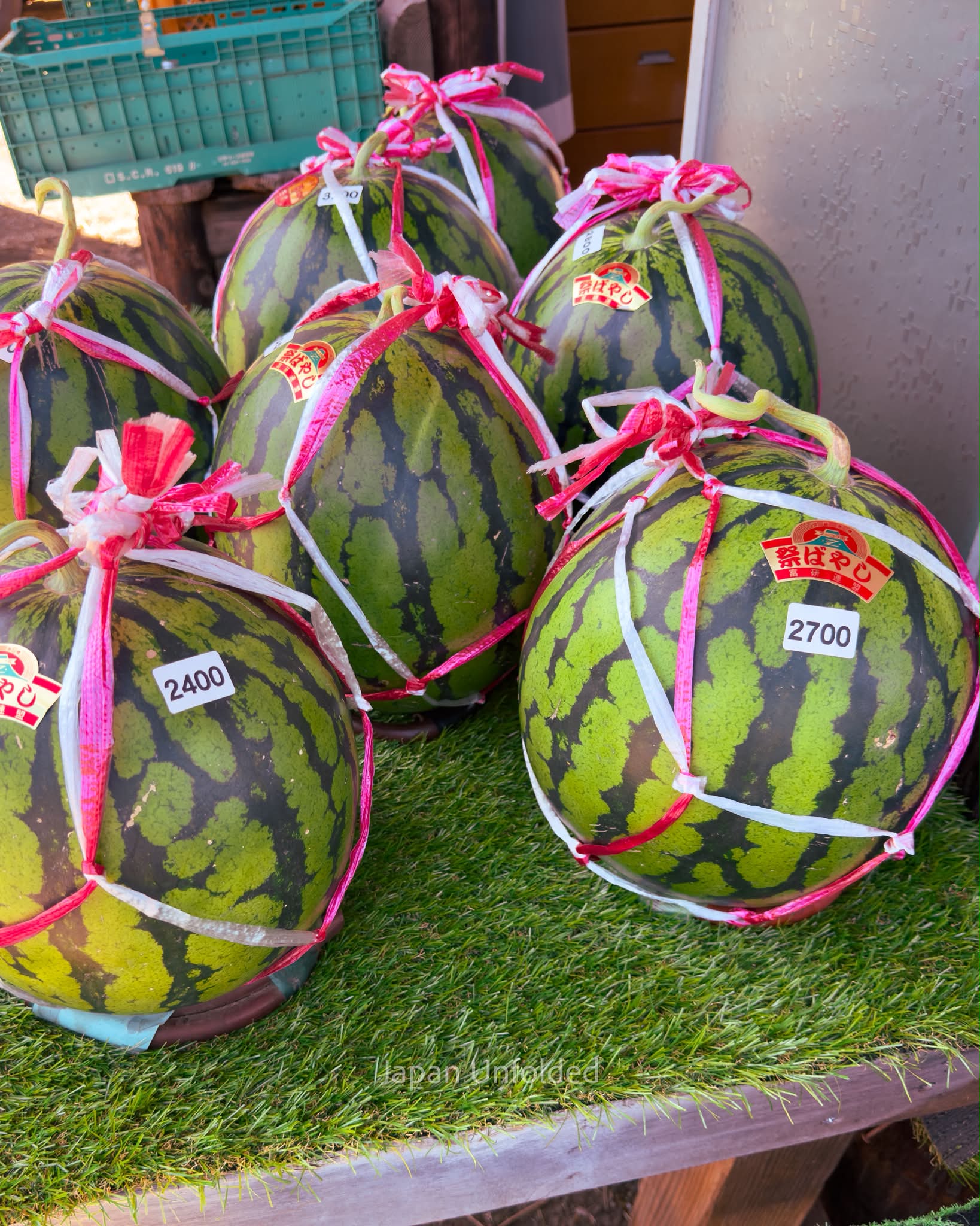 Miura, Kanagawa watermelons at roadside stands on Miura Peninsula
