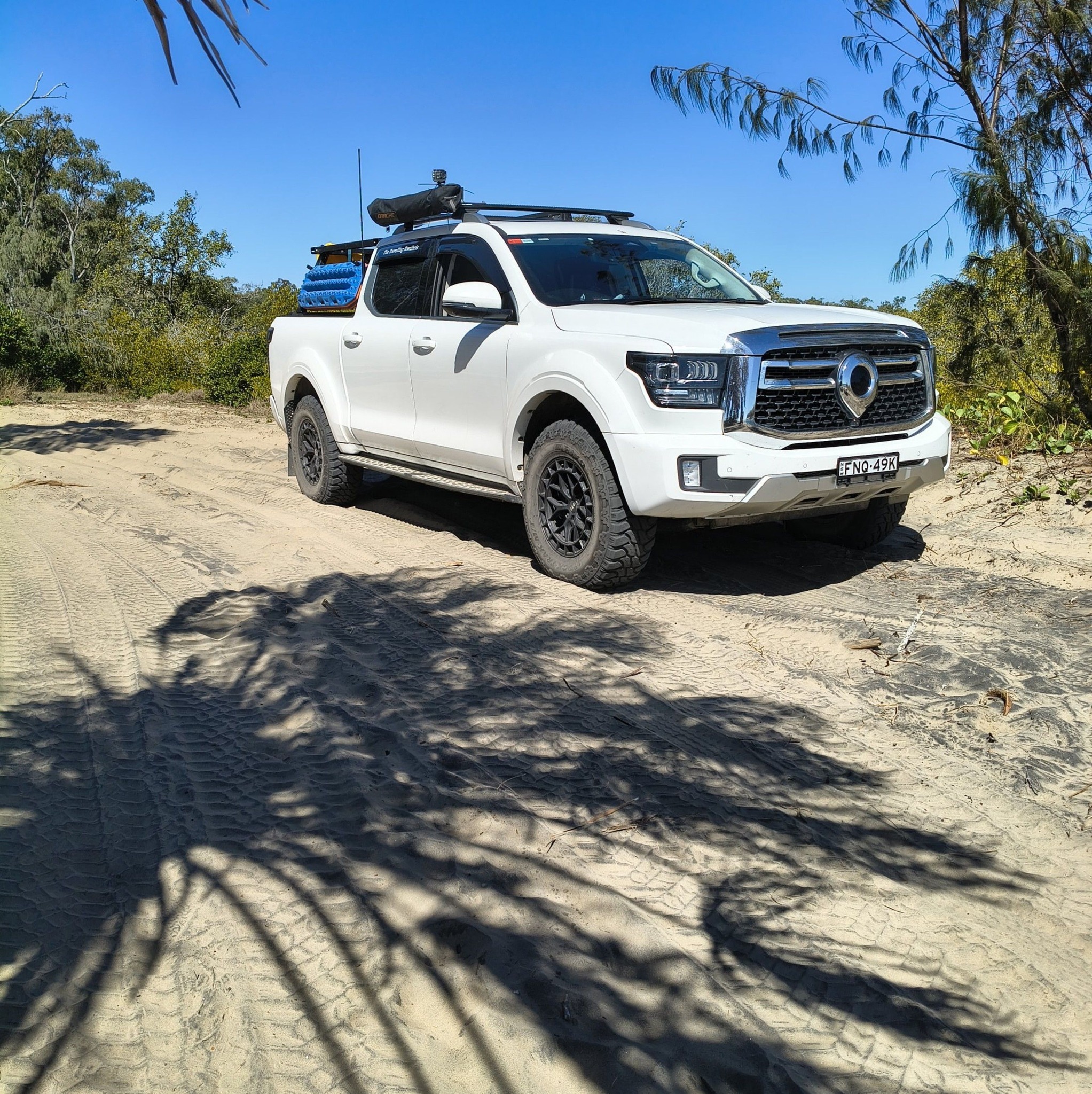 Out at sandy point today had to rescue a ranger from the sand | Facebook