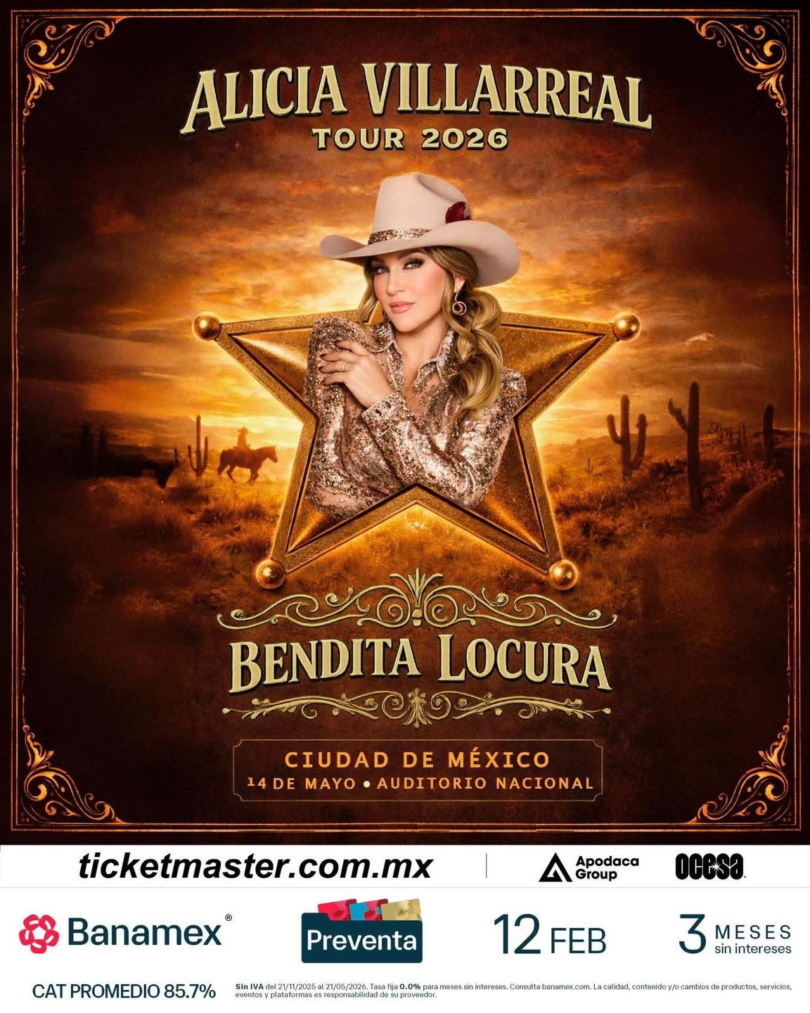 Romo - ¡Alicia Villarreal llega con Bendita Locura al Auditorio ...