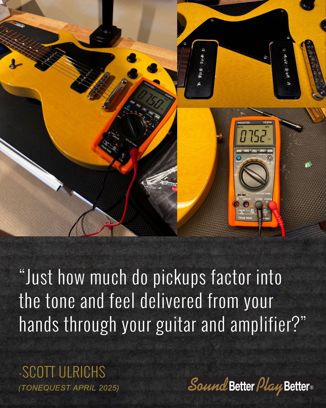 Julian Lage plays Ron Ellis Pickups' Ellisonic JL P90