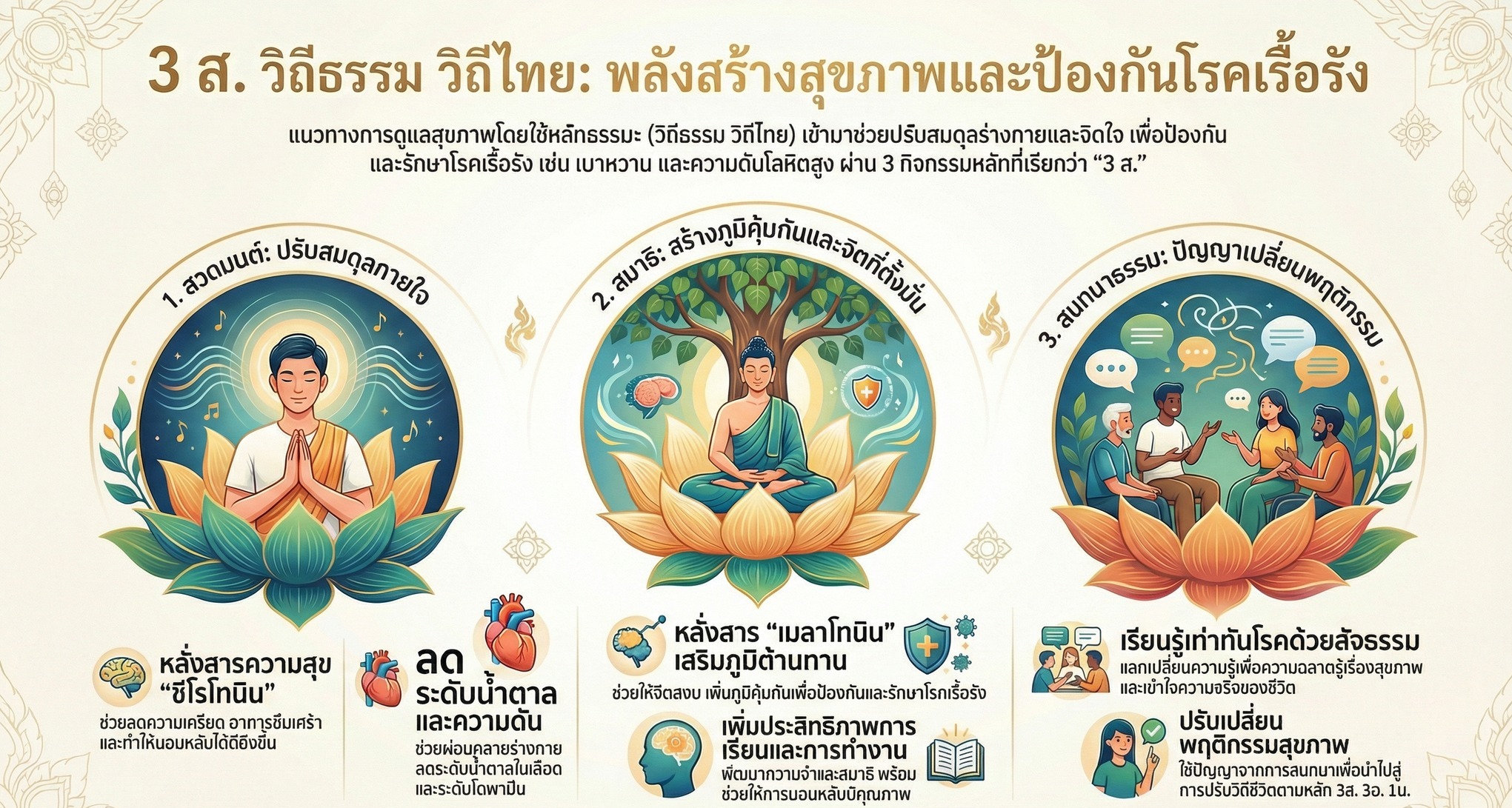 การดูแลสุขภาพตามหลัก 3 ส.3อ.1น.... - มูลนิธิอุทัย สุดสุข | Facebook