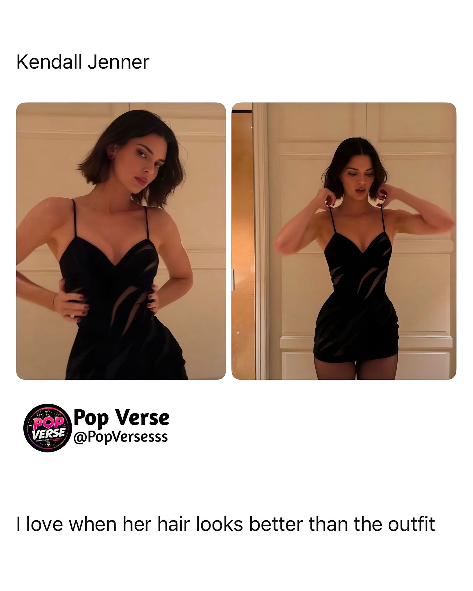 kendall jenner changes into mugler black velvet dress for after-party Jenner's blunt brunette bob steals the show at Beyoncé and Jay-Z's 2025 Oscars Color:Black with Multicolor Embroidery