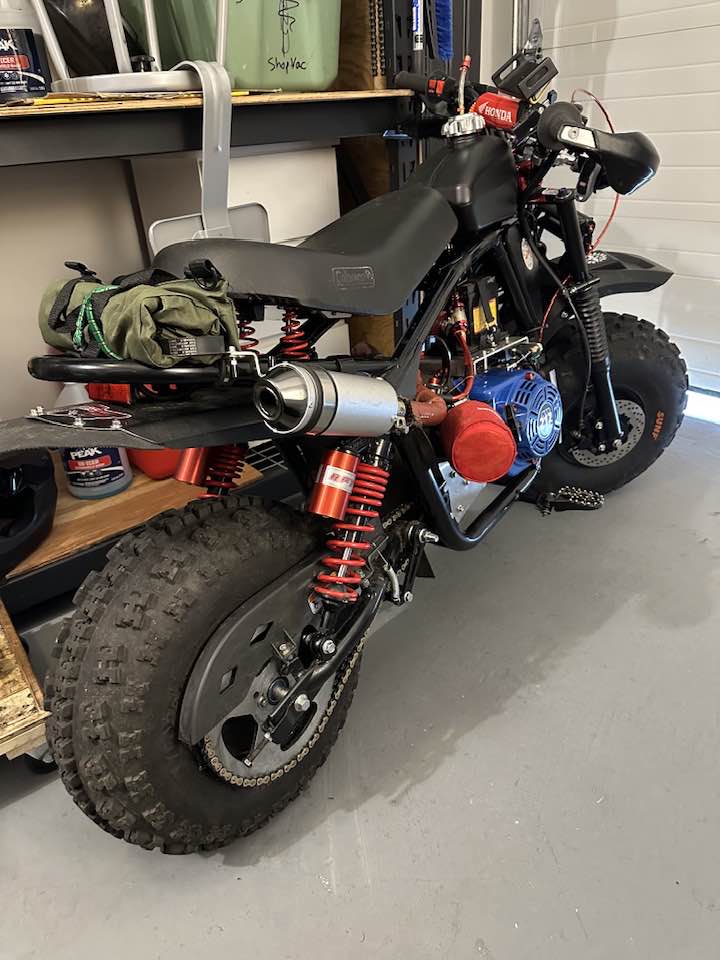 coleman bt200x mini bike street legal kit GREHUA Rear Cargo Rack for CT200U CT200U-EX Parts Mini Bike Seat Spring Mount