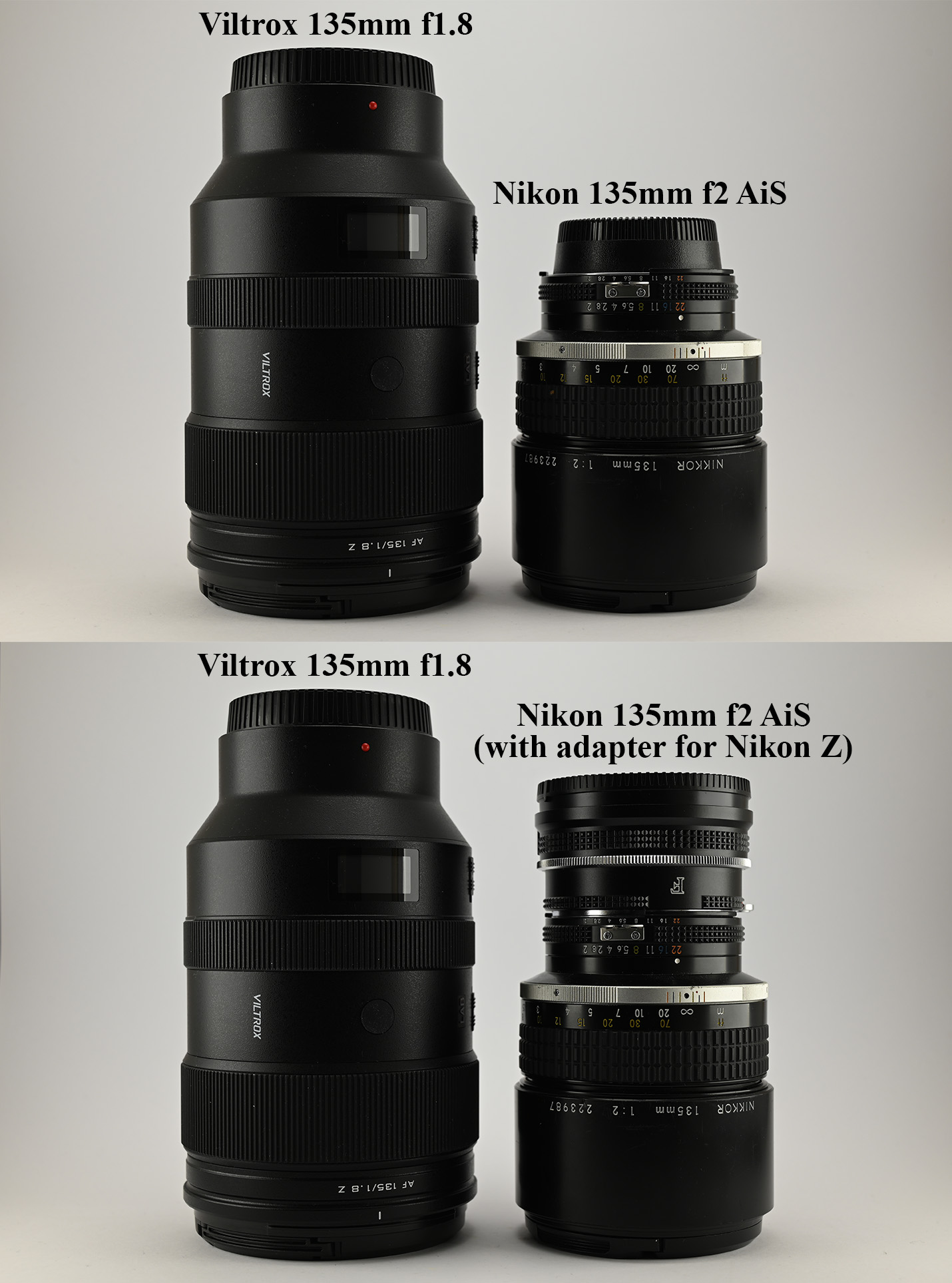 Comparison of nikon 135mm lens sharpness?