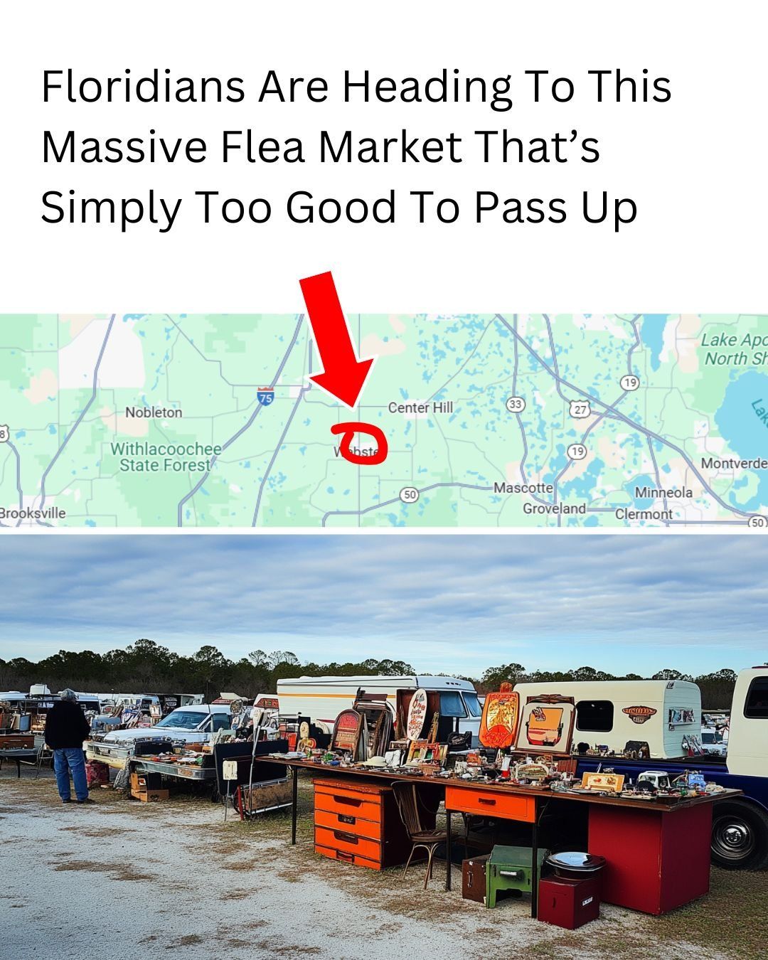 Florida - This flea market is massive and filled with amazing finds ...