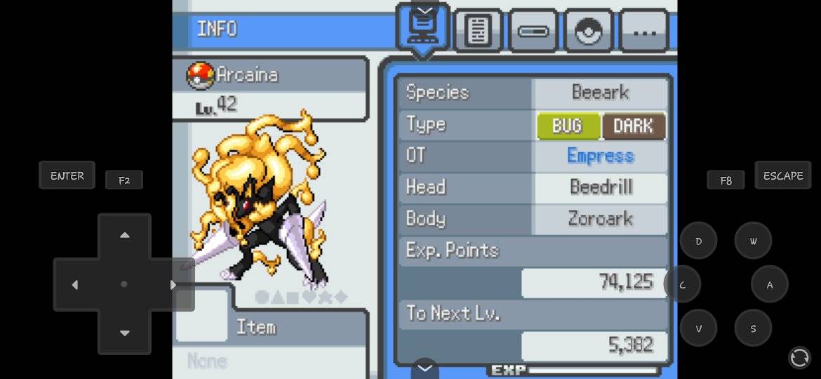 Pokemon infinite fusion hard mode ESCAPE F2 F2 F8 ENTER z X CTRL