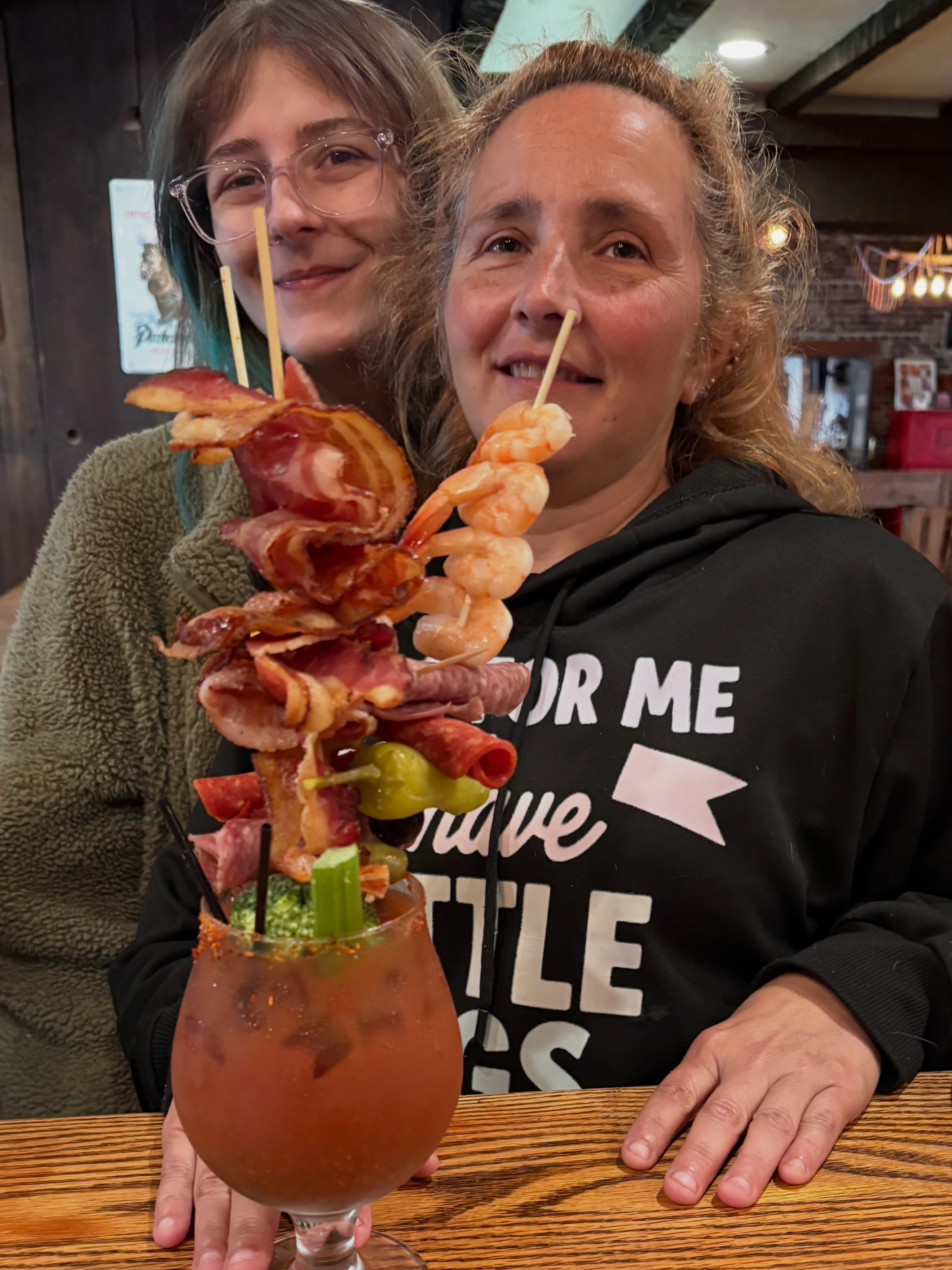Bloody mary bar and mimosa madness at mad anthony's bier stube