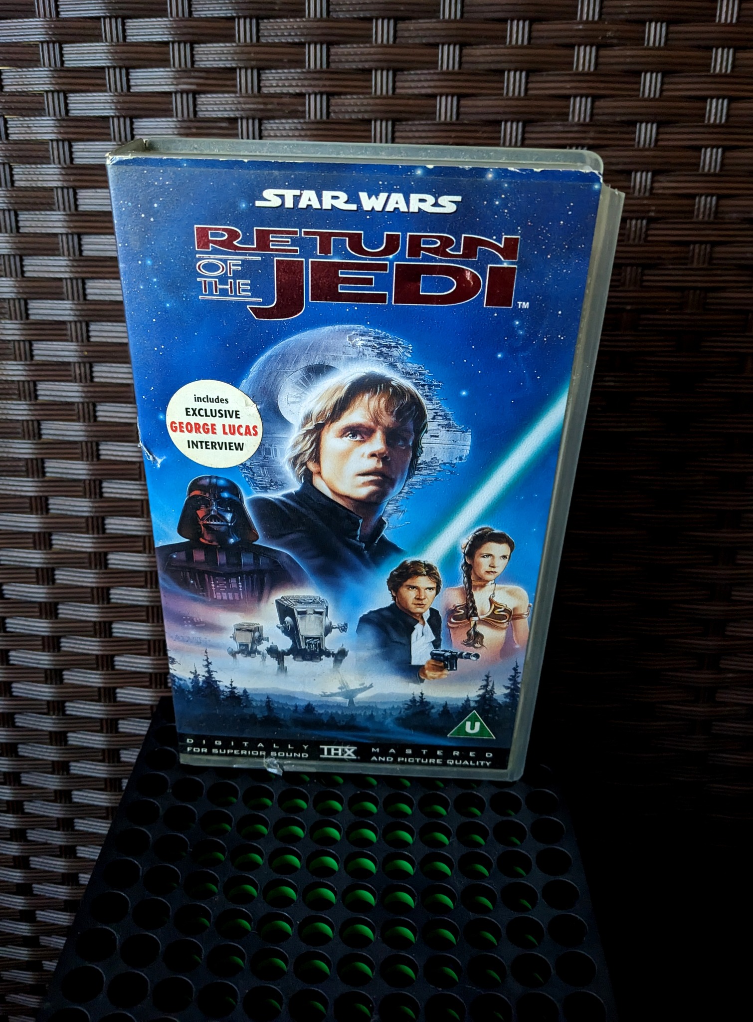 When watching Return of the Jedi on VHS for the very first time 