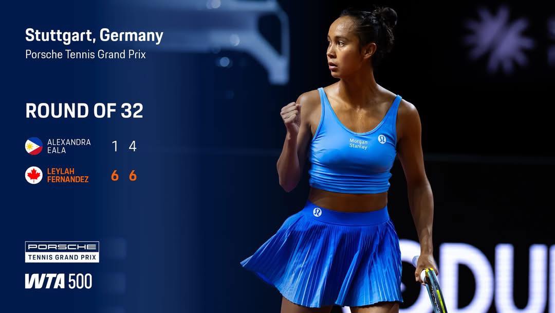 スポーツ選手 ALLADINA UPDATE | Canadian Leylah Fernandez defeats Philippines' Alex Eala