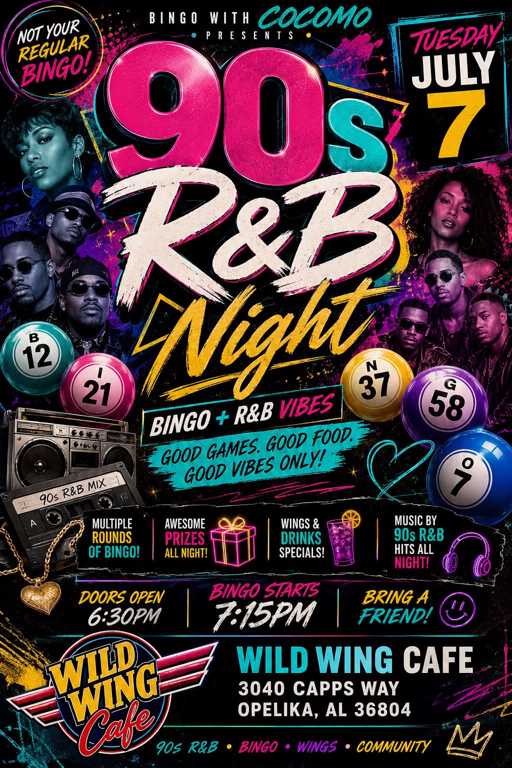 Motown meets 90s-2000s music bingo at Goldeez