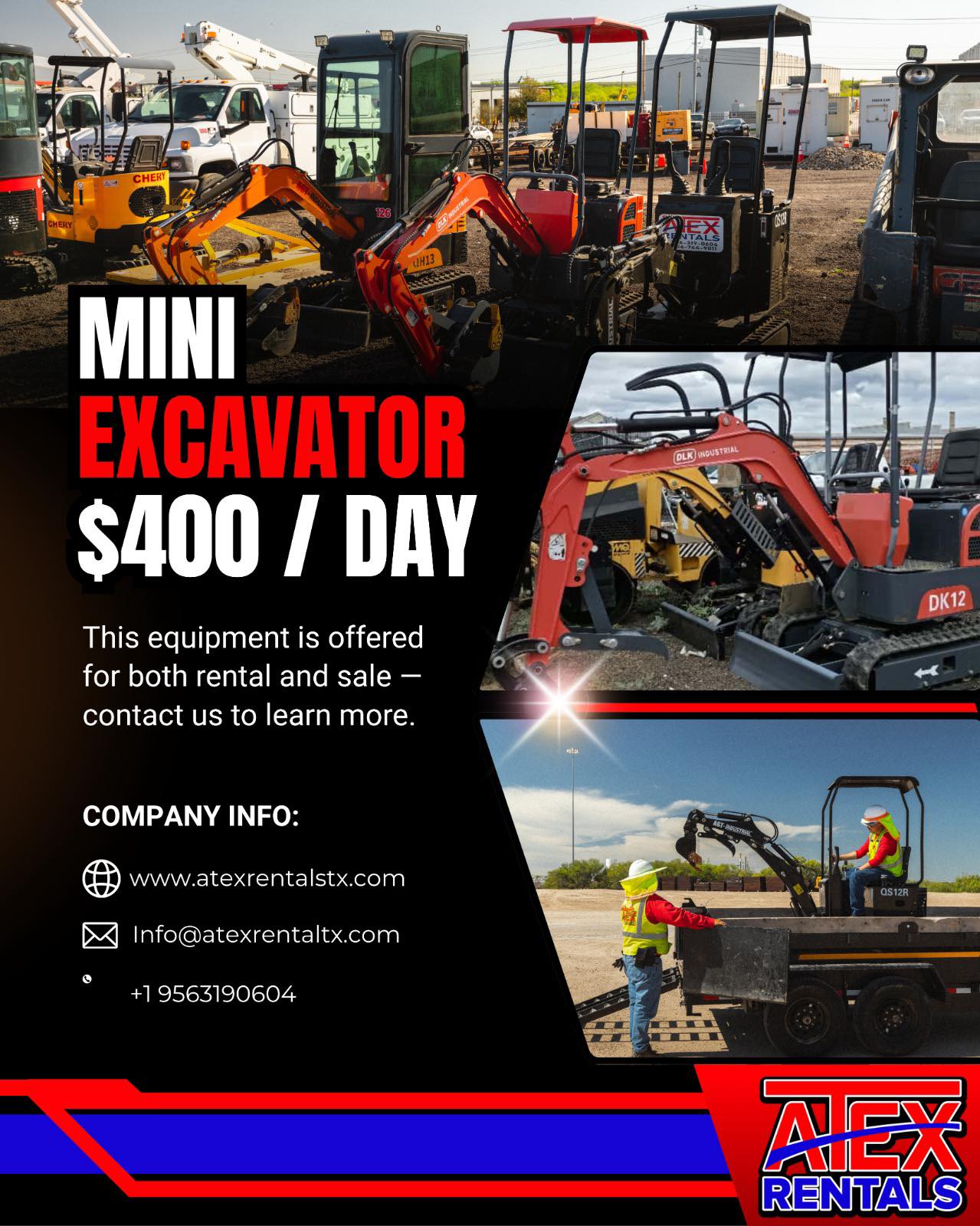 ATEX - 🚜 Mini Excavator – Power Meets Precision 💪 Tight spaces? Big ...