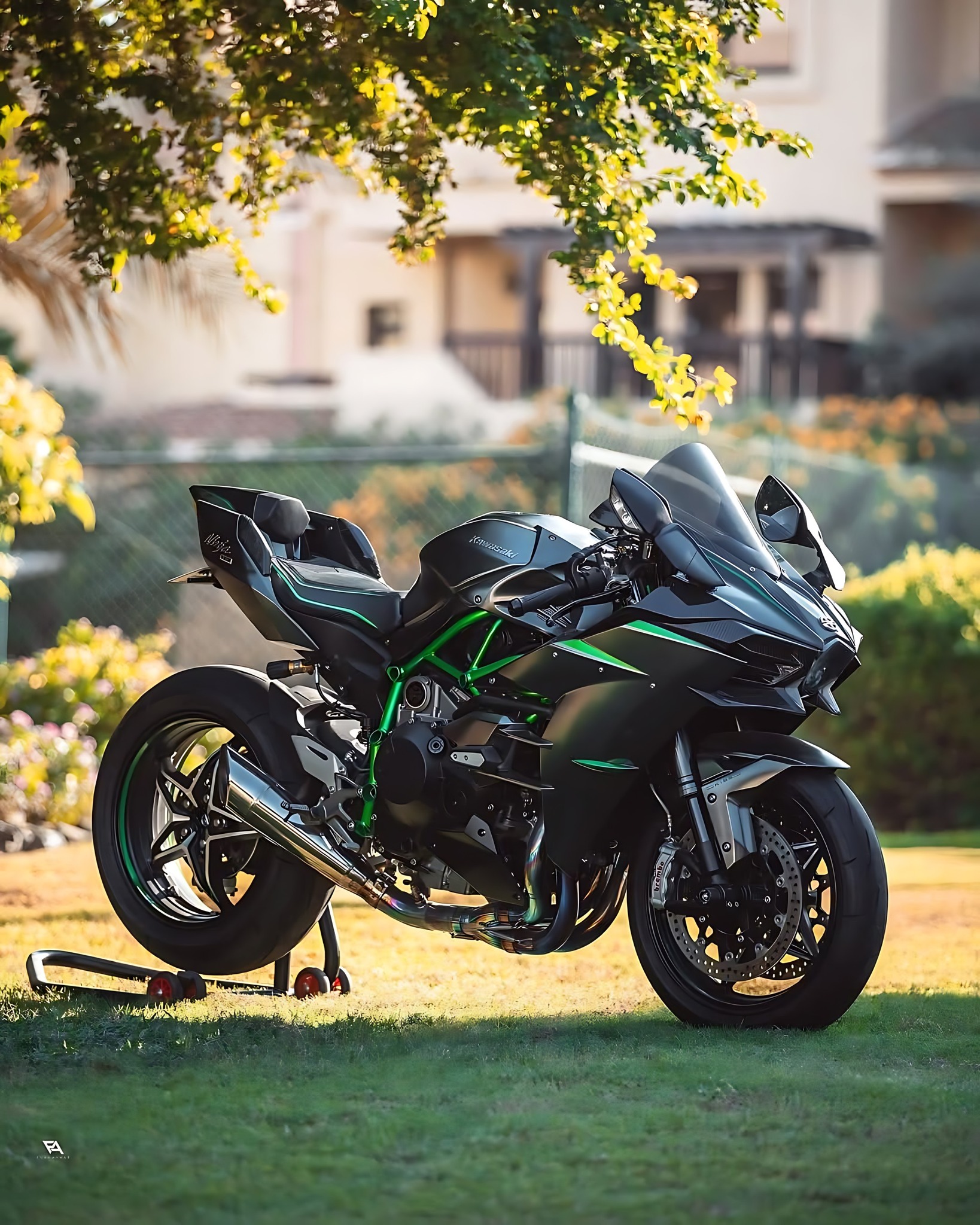 Kawasaki Ninja H2 supercharged motorcycle