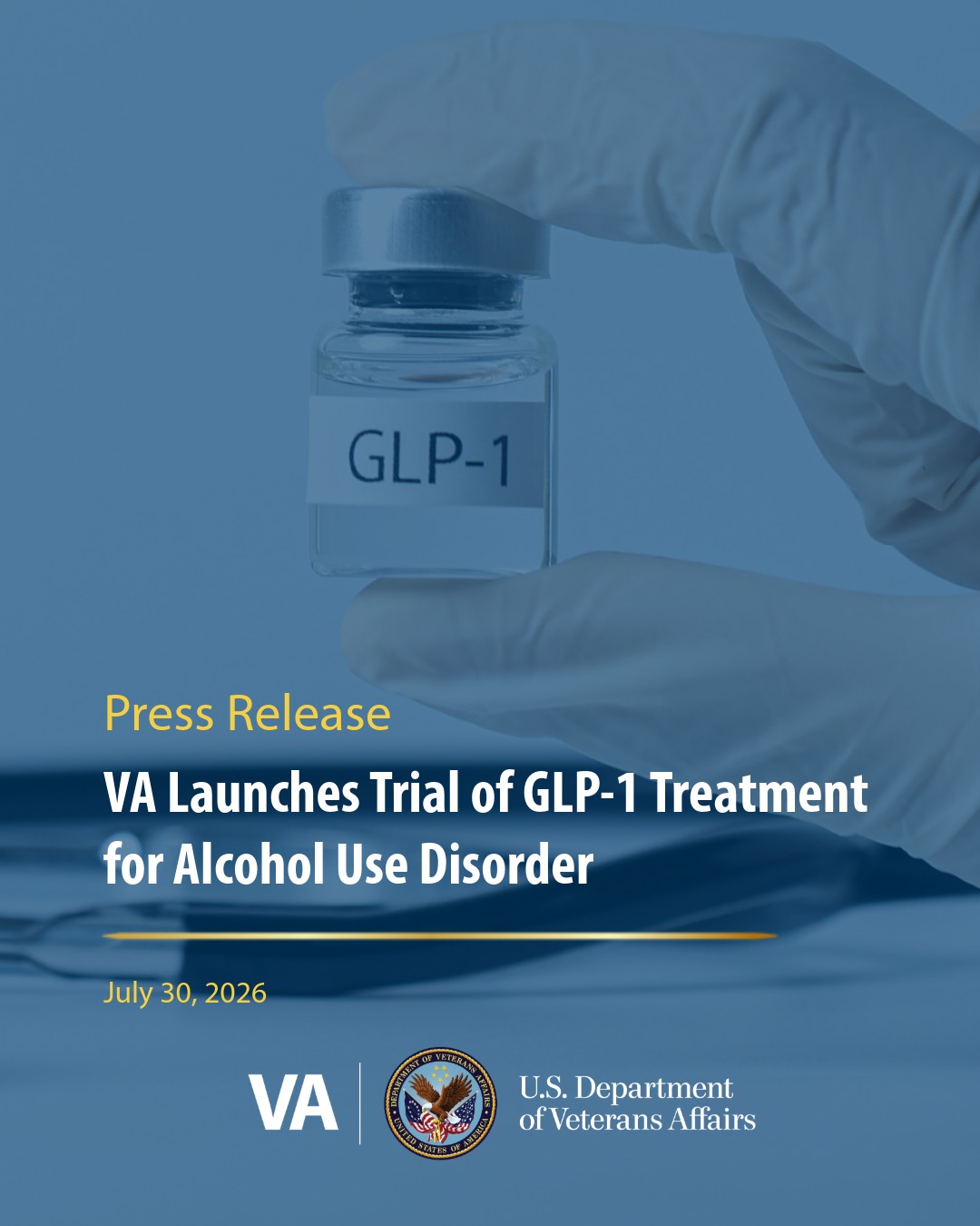 Putting Veterans first means investing in the next generation of care. That's why VA is launching a clinical trial to evaluate whether GLP-1 treatment can help Veterans with alcohol use disorder. Read