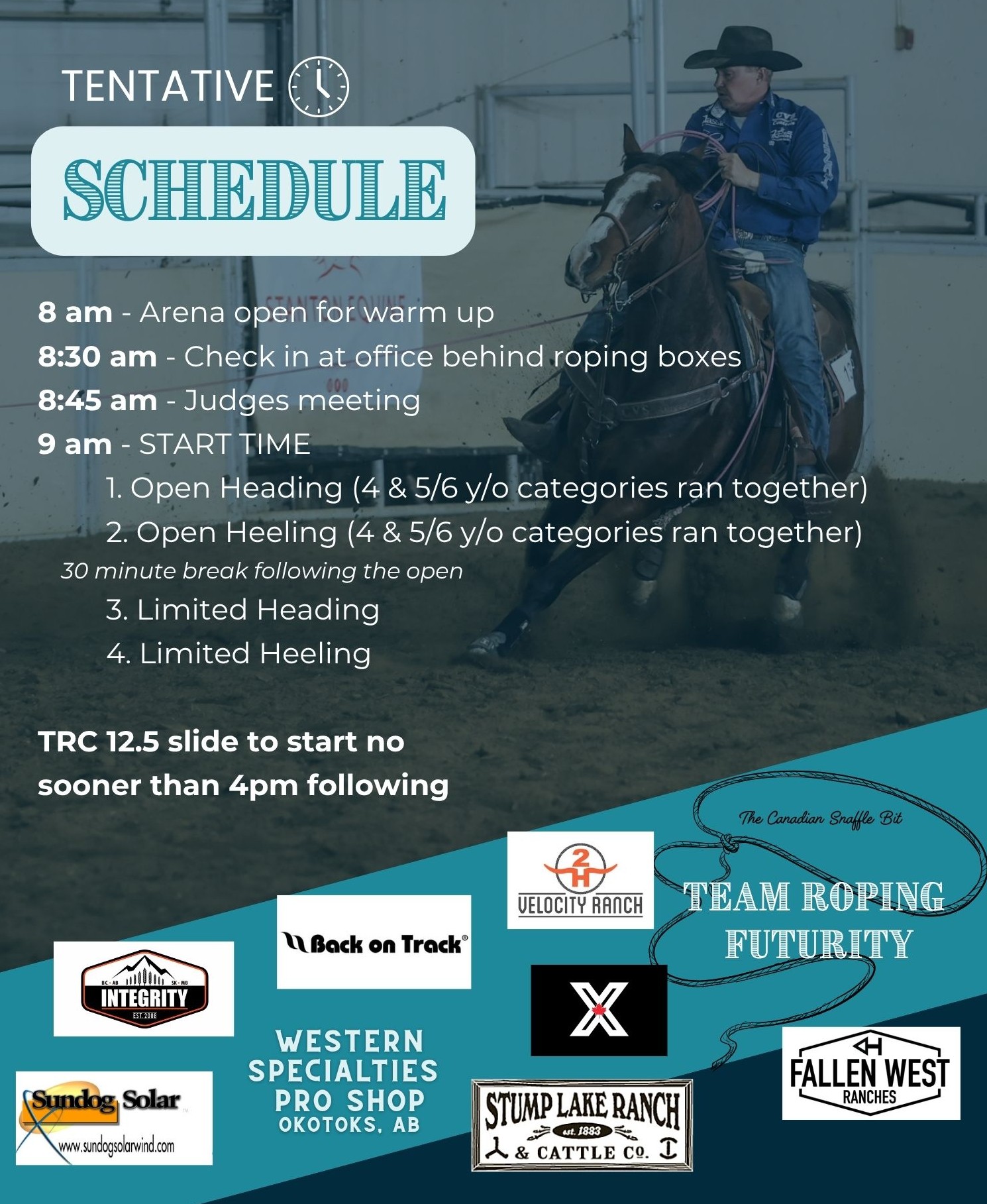 ENTRIES NOW... - Canadian SnaffleBit Team Roping Futurity | Facebook