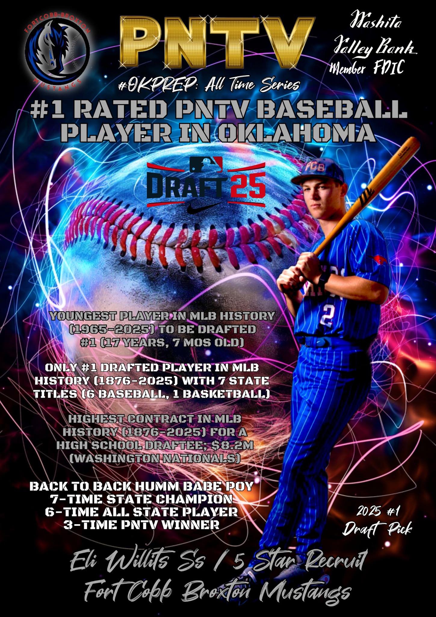 OKPrepStory: Eli Willits of the Fort Cobb Broxton Mustangs makes 