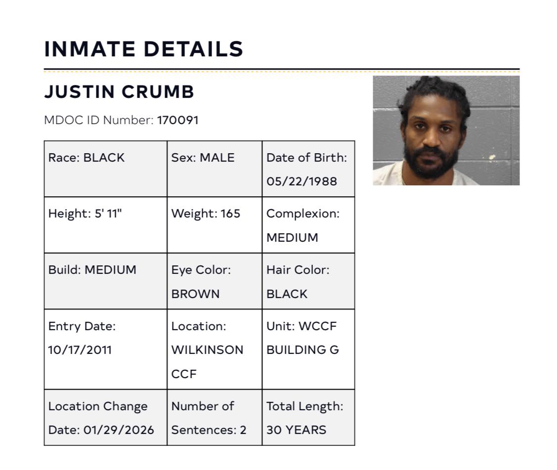 Mississippi - 🚨DEATH AT WILKINSON COUNTY CORRECTIONAL FACILITY🚨 Justin ...