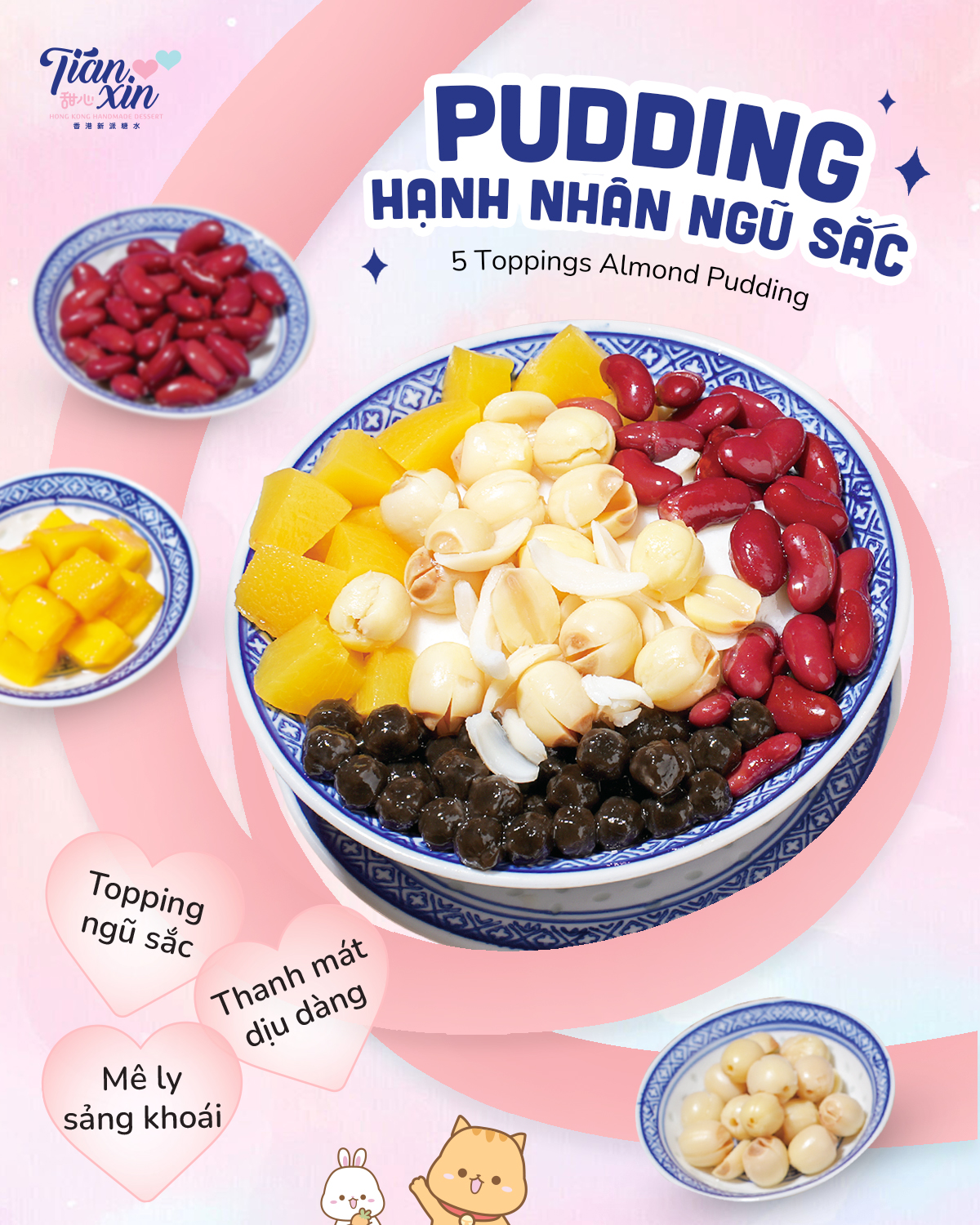 Tian - 🍮 PUDDING HẠNH NHÂN NGŨ SẮC - NGỌT NGÀO MÊ LY Một phần pudding ...